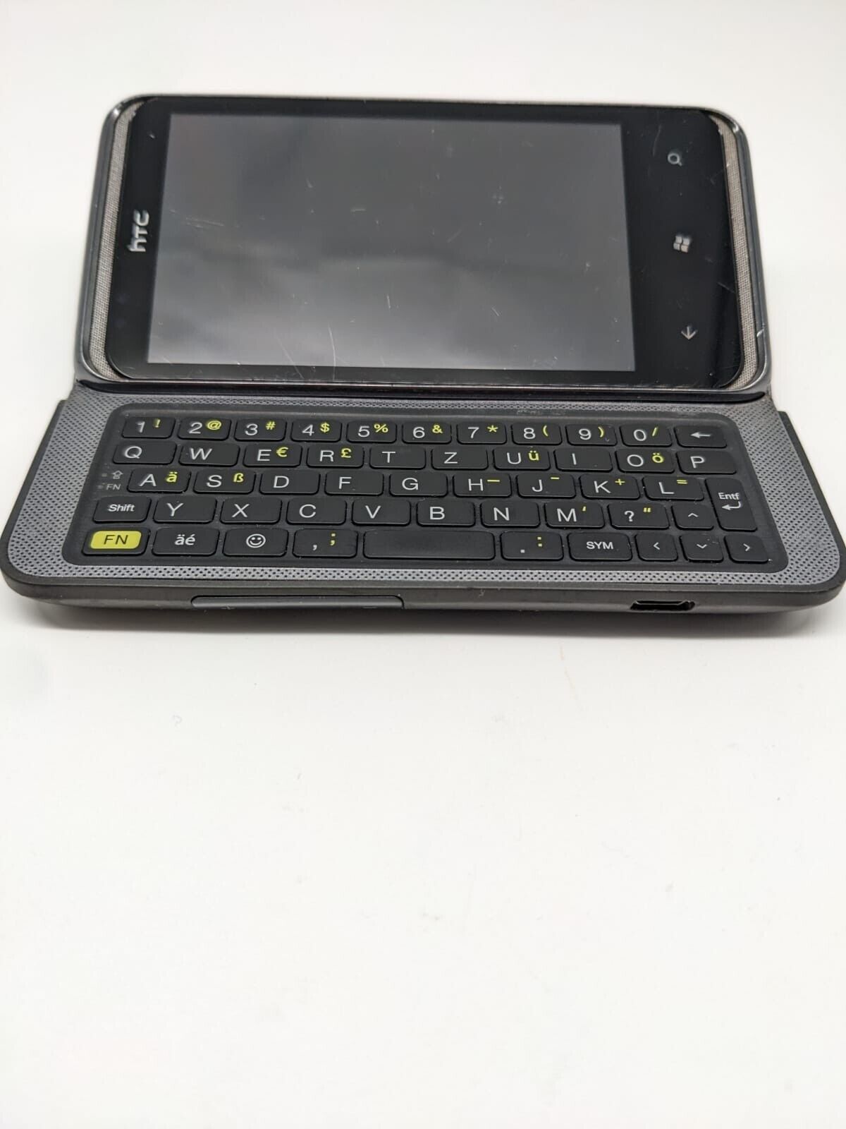 HTC 7 Pro PC92100 Schwarz Teilespender Ersatzteile | STARTET | DISPLAYDEFEKT