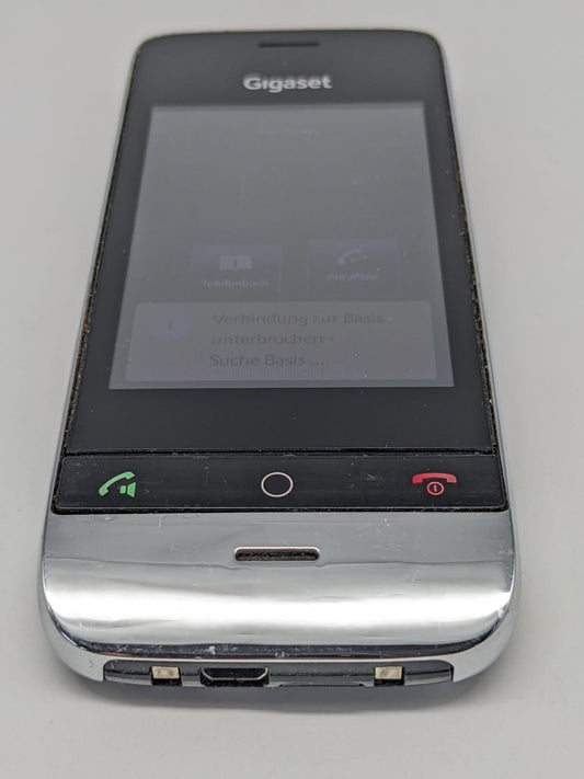Gigaset SL910 Touchscreen Telefon Schwarz Silber