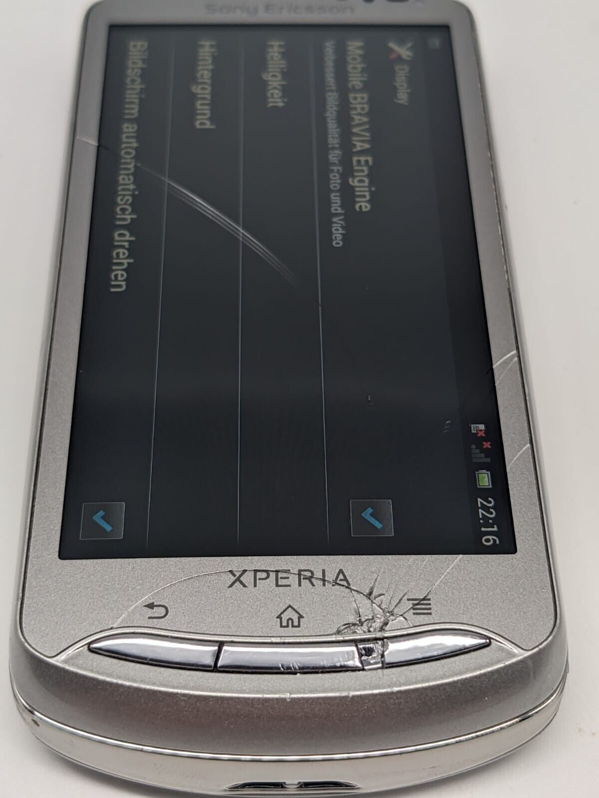 Sony Ericsson Xperia Pro MK16i Silber Smartphone | OHNE SIMLOCK