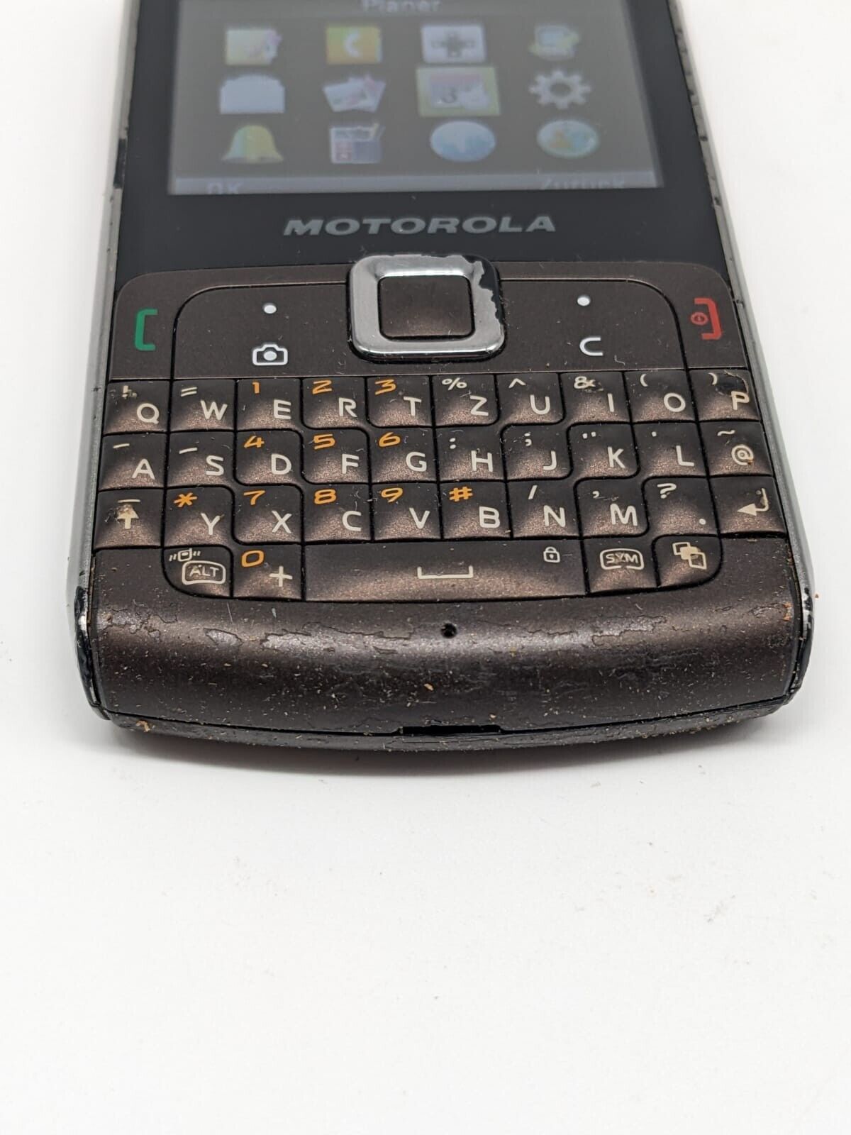 Motorola Moto EX112 Starling Grau Braun | VOLL FUNKTIONSFÄHIG | OHNE SIMLOCK