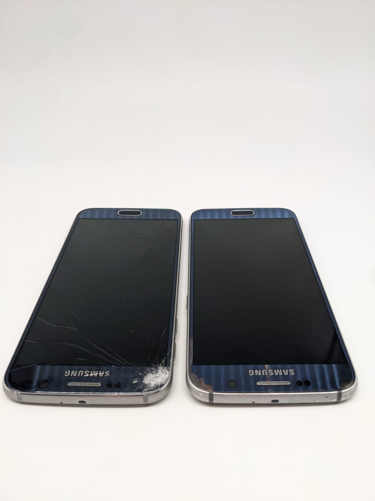 2x Samsung Galaxy S6 SM-G920F Blau Smartphone Ersatzteile Bastler | DEFEKT