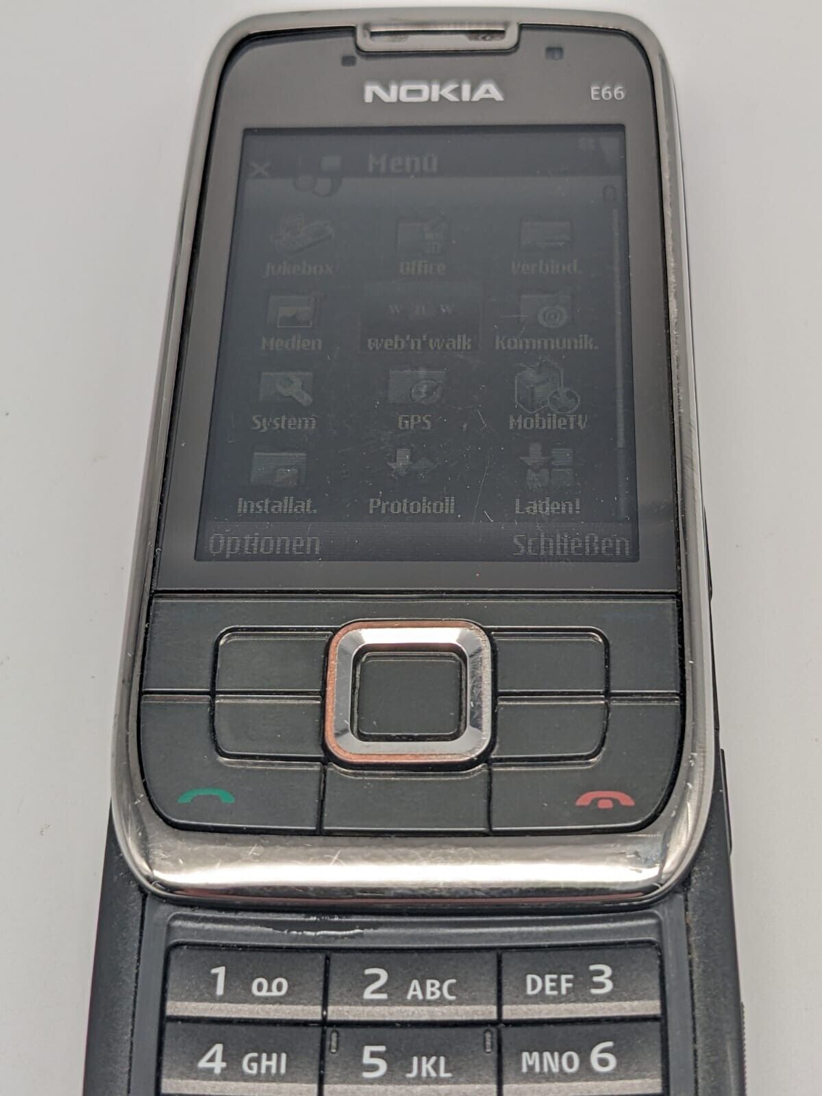 Nokia E66 Grau Slider Tastenhandy Retro | OHNE SIMLOCK