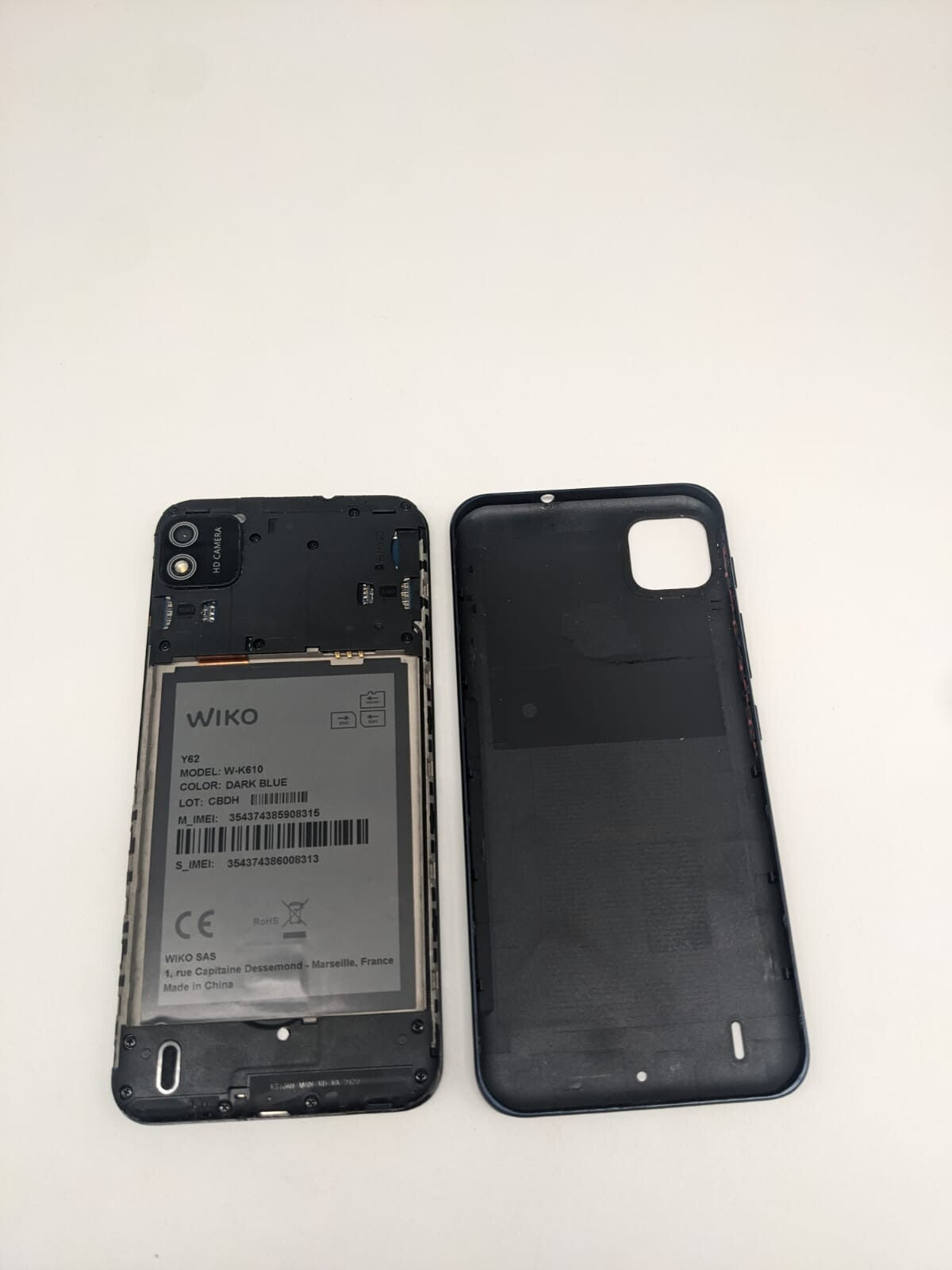 Wiko Y62 Blau Smartphone Teilespender Ersatzteile | LADEANSCHLUSS DEFEKT