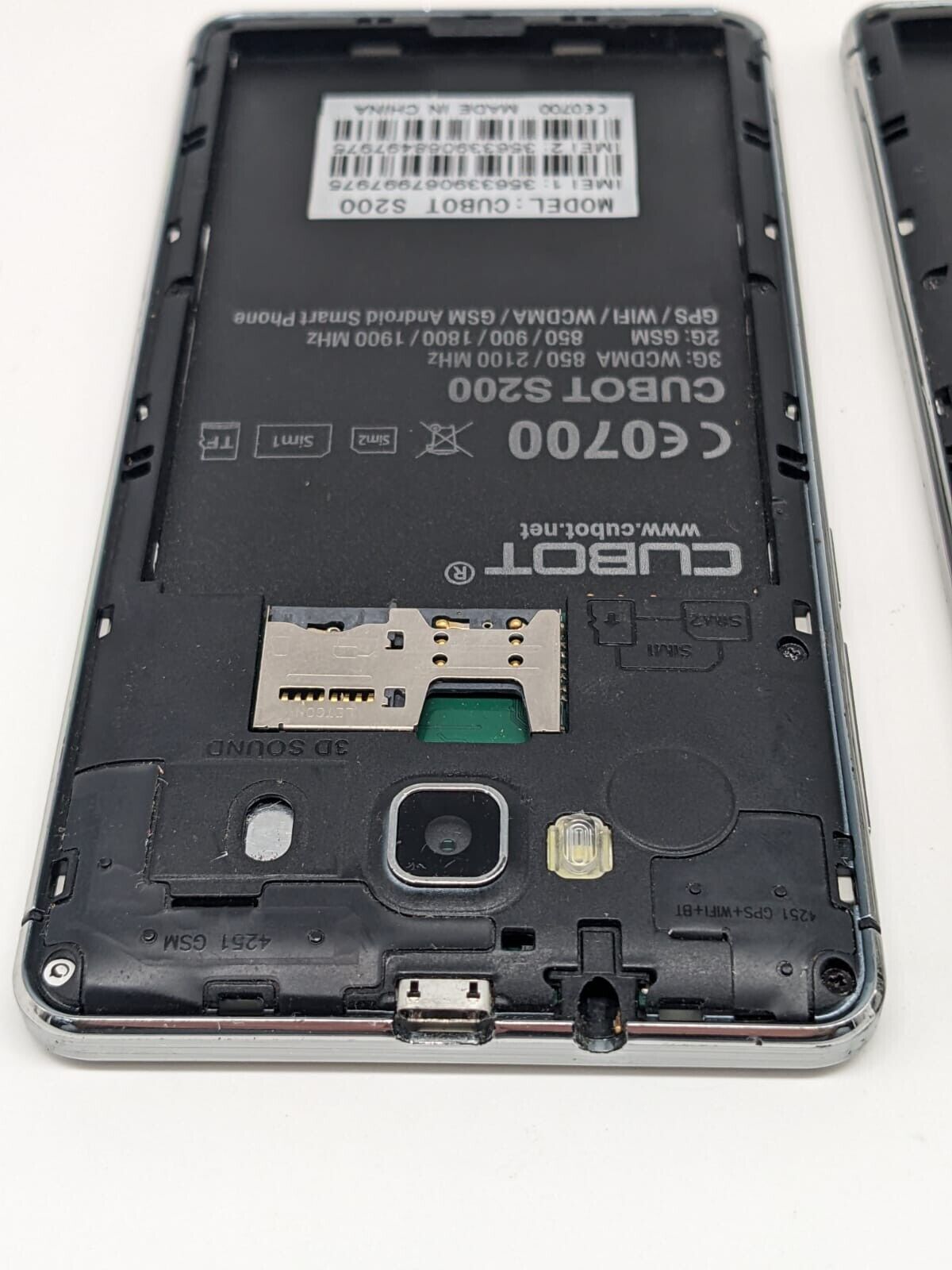 2x Cubot S200 Weiß Smartphone Teilespender Ersatzteile Bastler | UNGETESTET