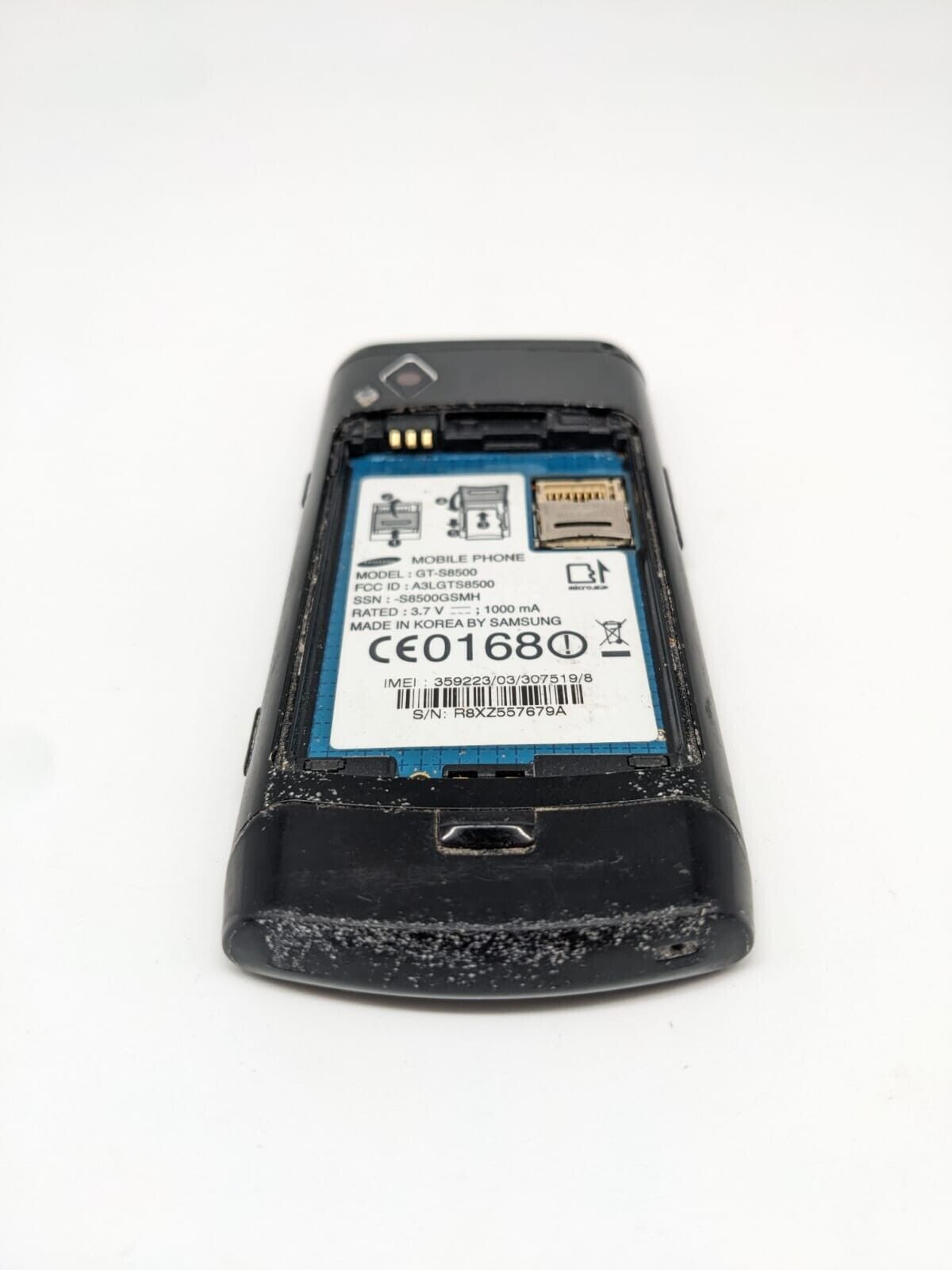 Samsung Wave GT-S8500 Schwarz | OHNE AKKU | UNGETESTET | TOP DISPLAY