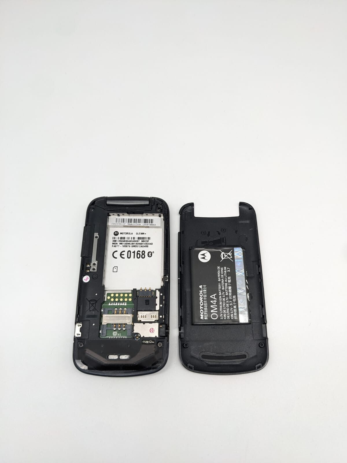 Motorola Gleam Plus + Schwarz Klapphandy | DISPLAY TEILDEFEKT