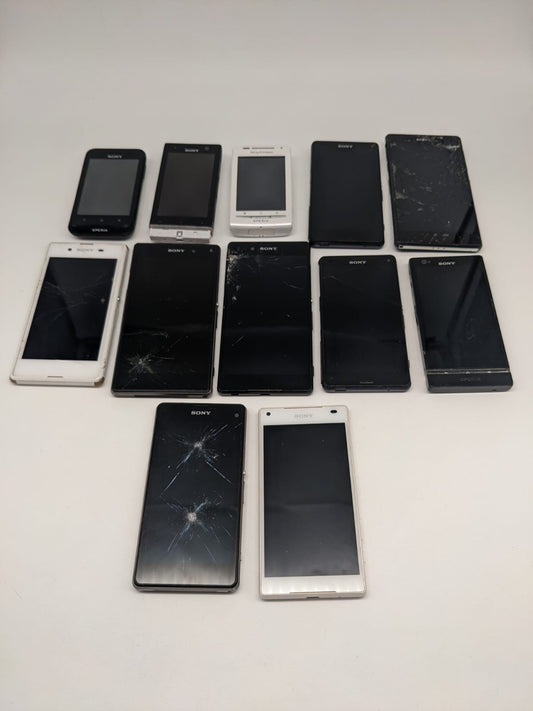 12x Sony Xperia  Smartphone Konvolut Sammlung Posten | UNGETESTET
