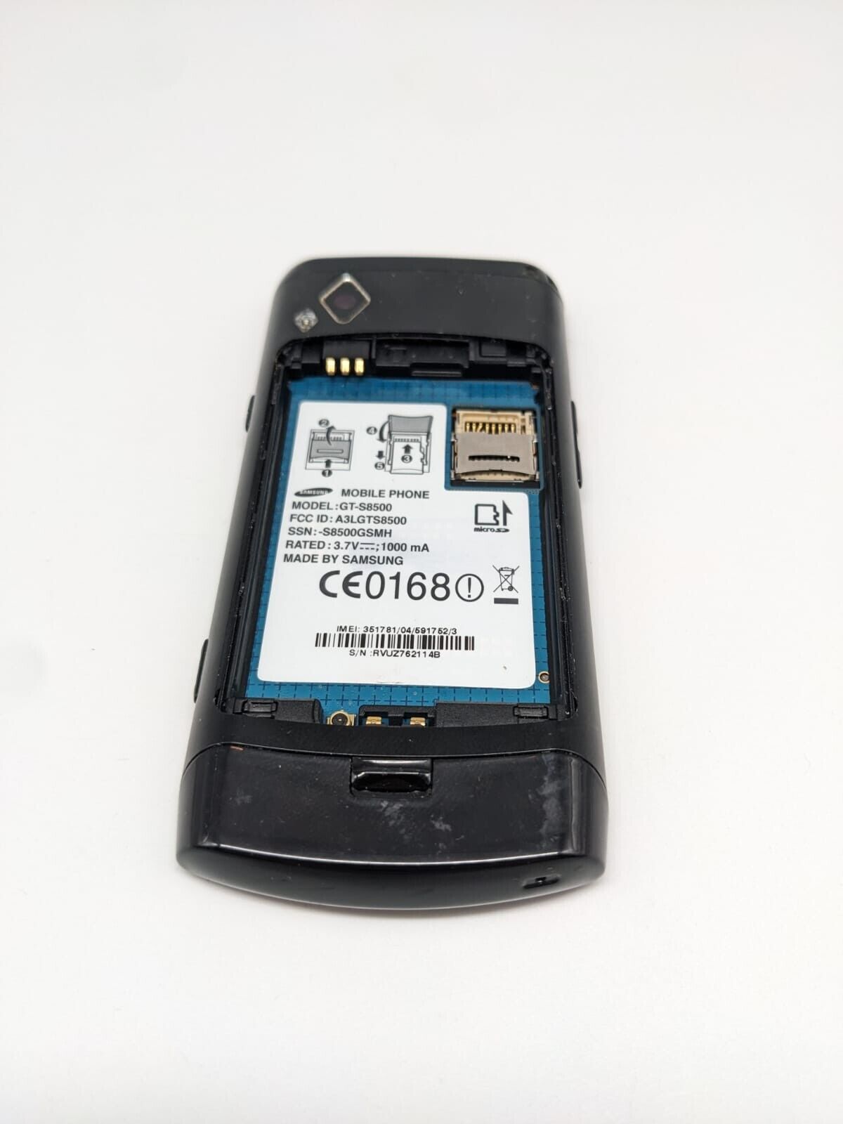 Samsung Wave GT-S8500 Schwarz | OHNE AKKU | OHNE SIMLOCK | TOP DISPLAY