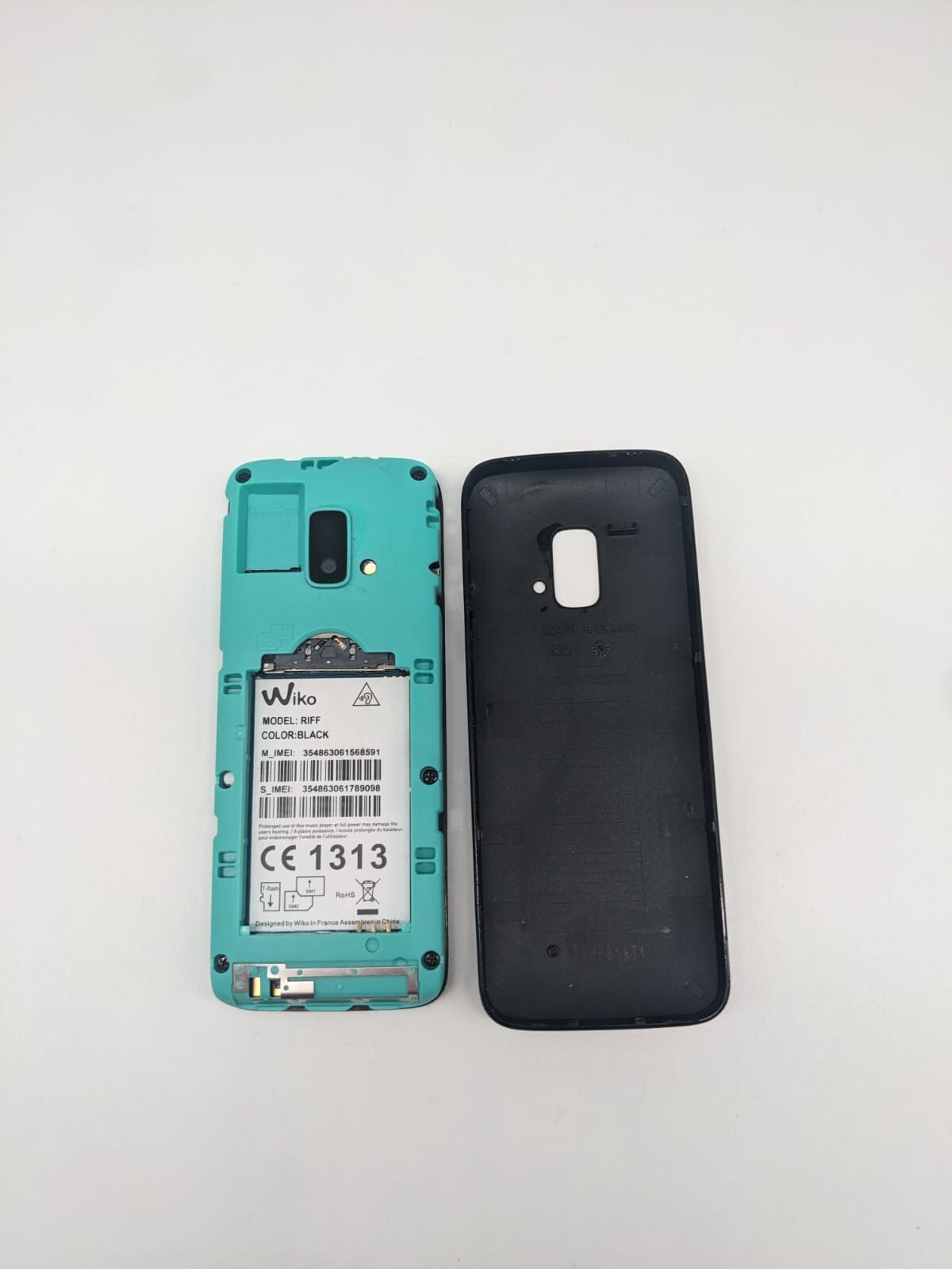 Wiko Riff Handy Schwarz Tastenhandy | OHNE AKKU | OHNE SIMLOCK