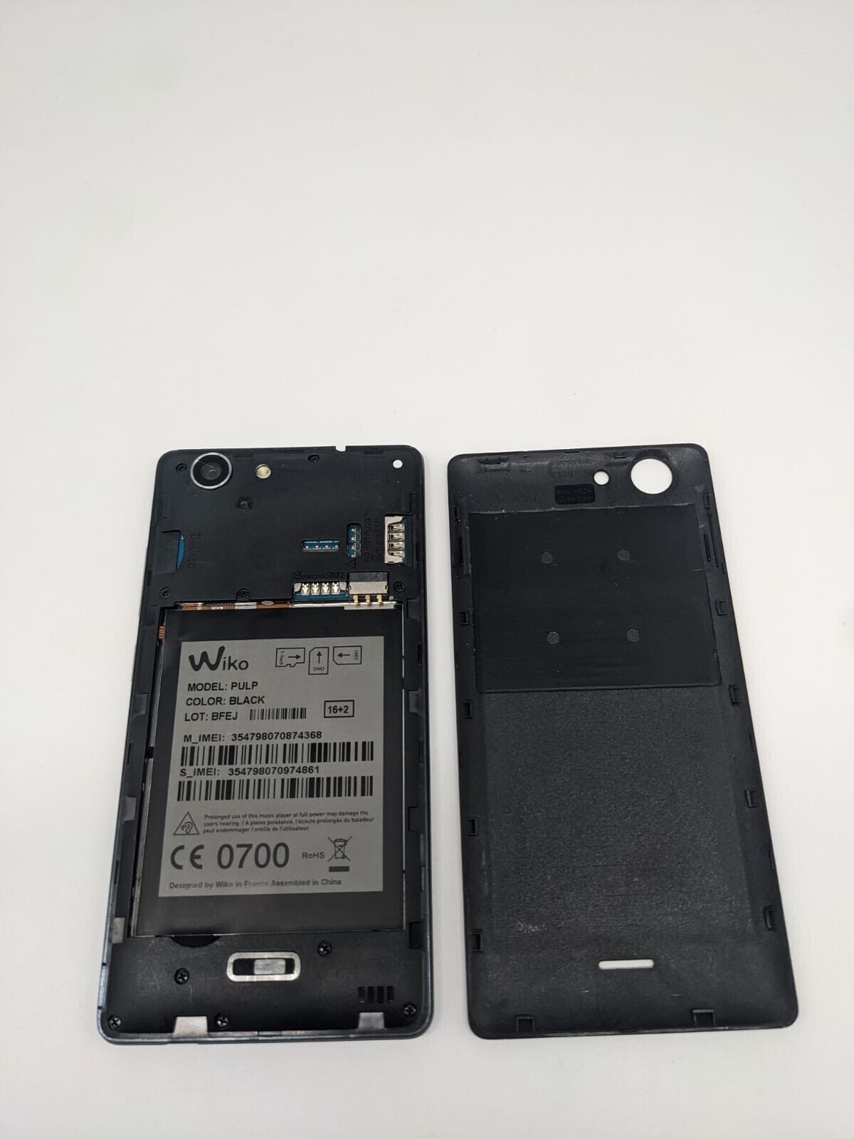 Wiko Pulp Schwarz Smartphone Teilespender Ersatzteile Bastler