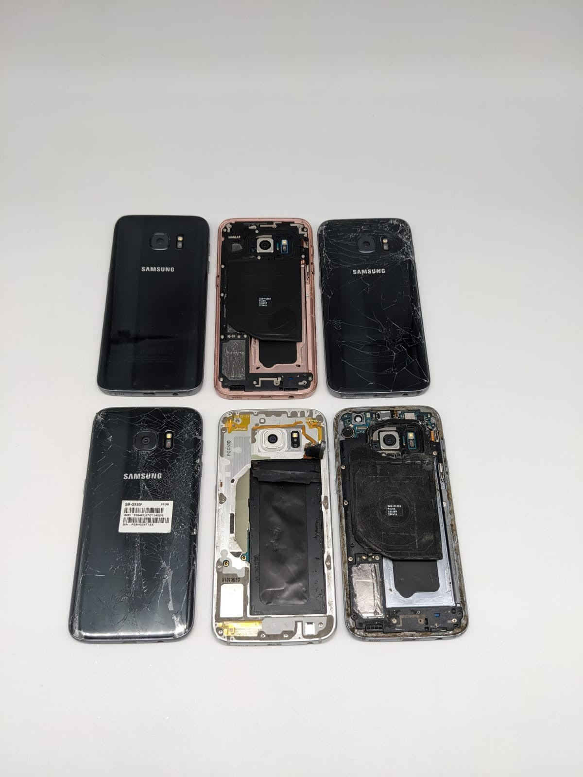6x Samsung Galaxy S7 SM-G930F Konvolut Sammlung Posten | DEFEKT