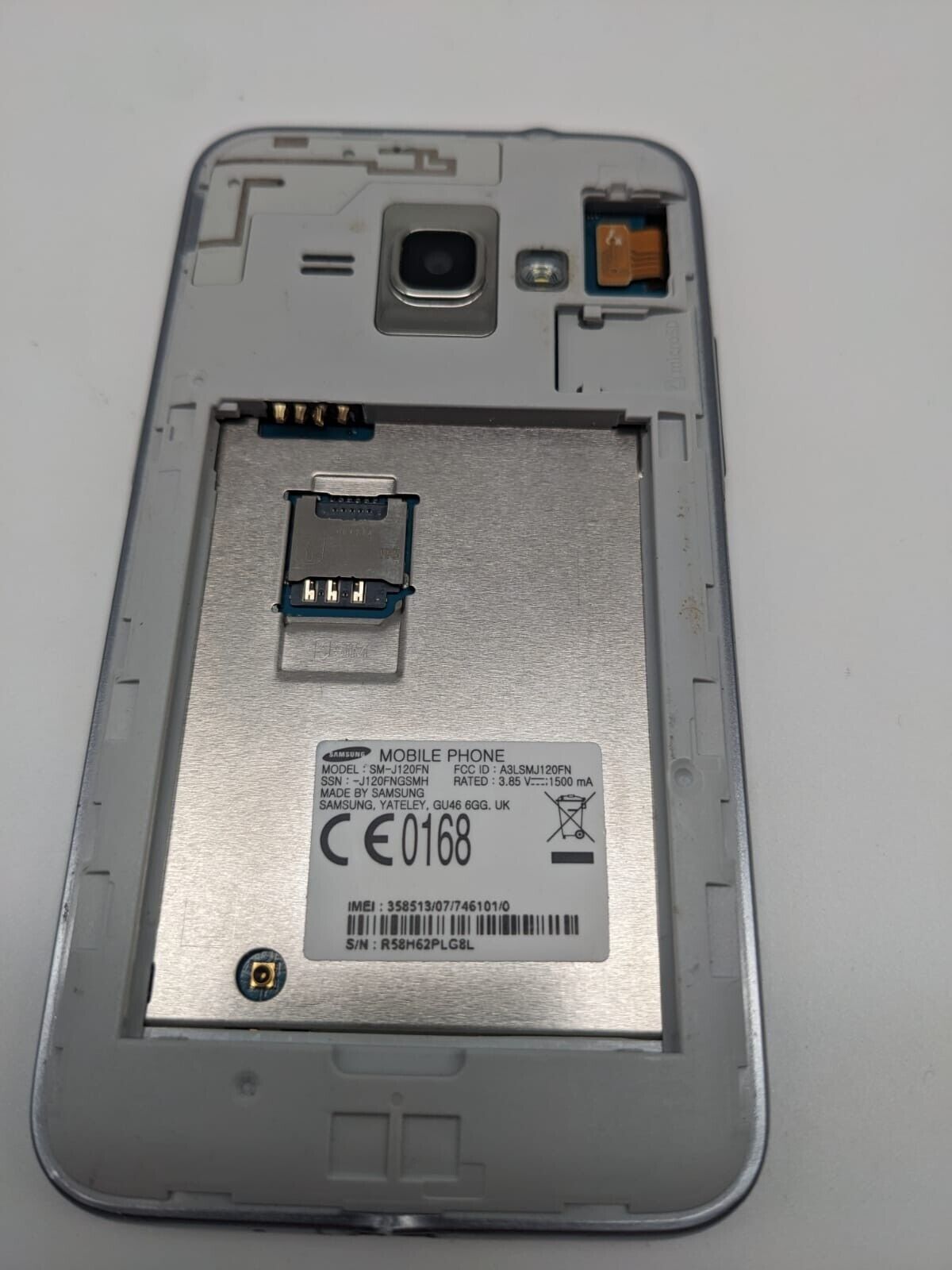 Samsung  Galaxy J1 SM-J120FN DISPLAY BESCHÄDIGT | UNGETESTET 