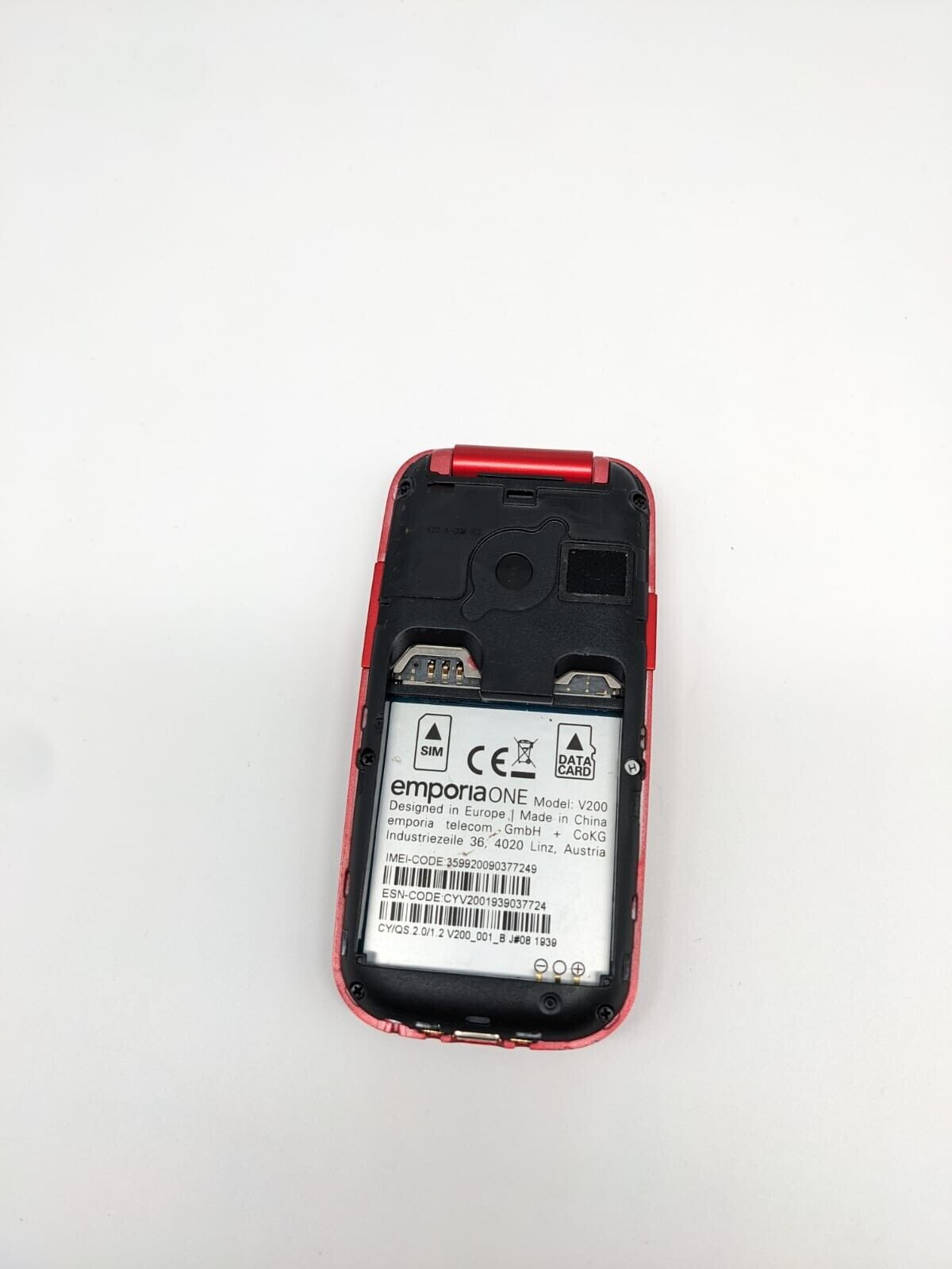Emporia ONE V200 Seniorenhandy Rot | OHNE AKKU | UNGETESTET | TOP ZUSTAND