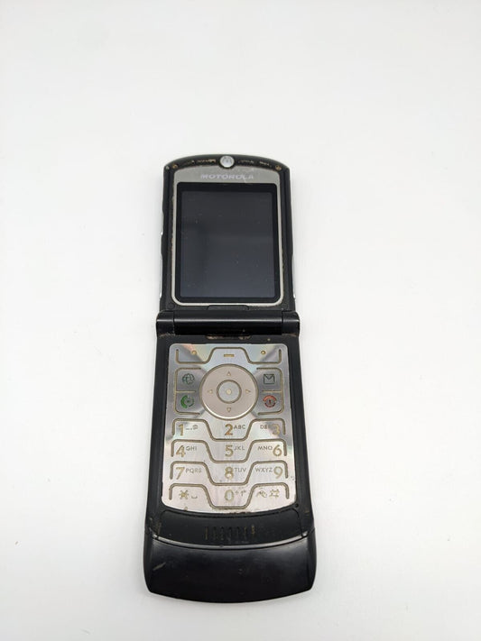 Motorola RAZR V3 Schwarz Retro ohne Akku DEFEKT 