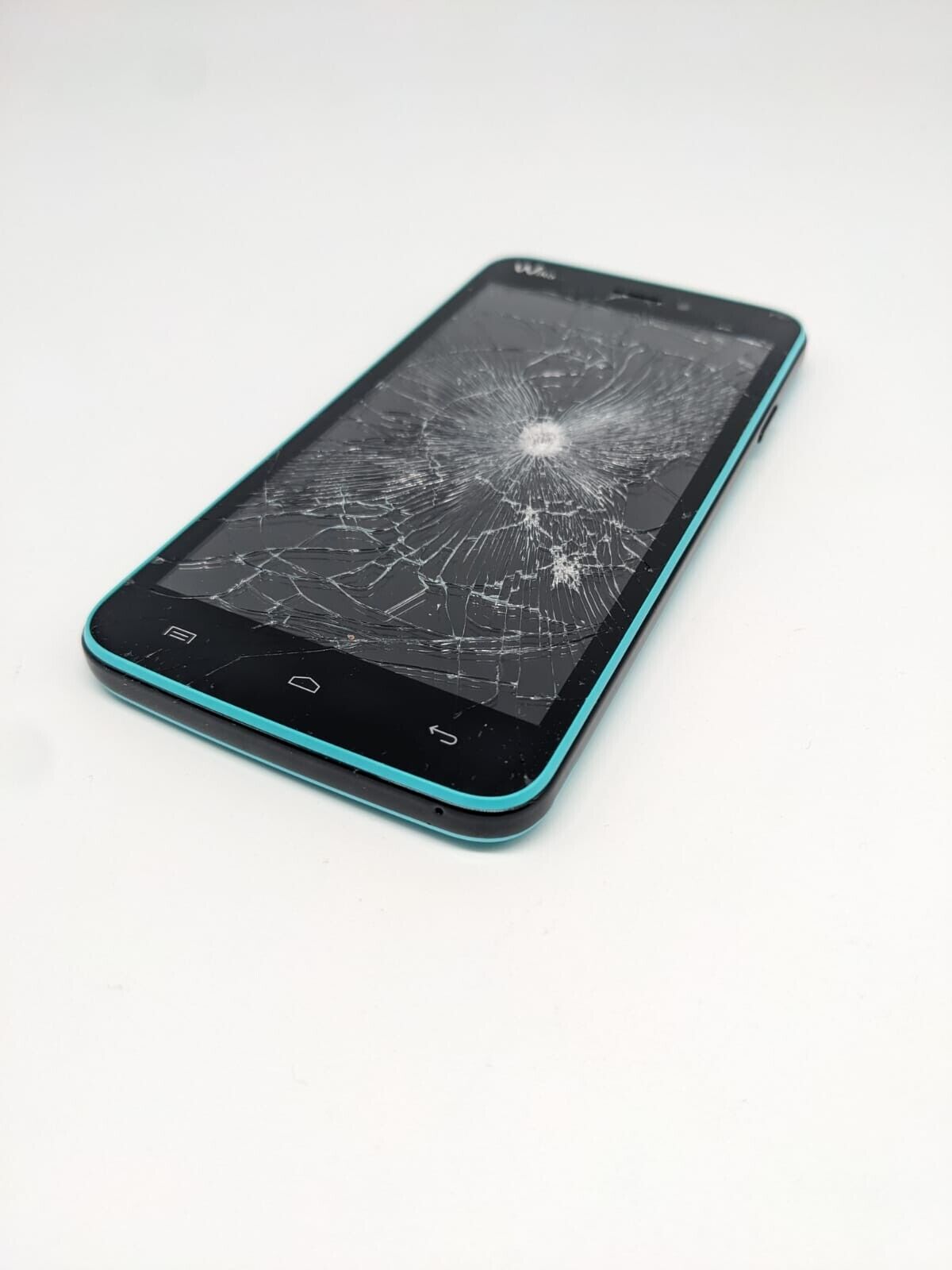 Wiko Lenny Türkis Dual Sim Smartphone | DISPLAYSCHADEN | STARTET | UNGETESTET