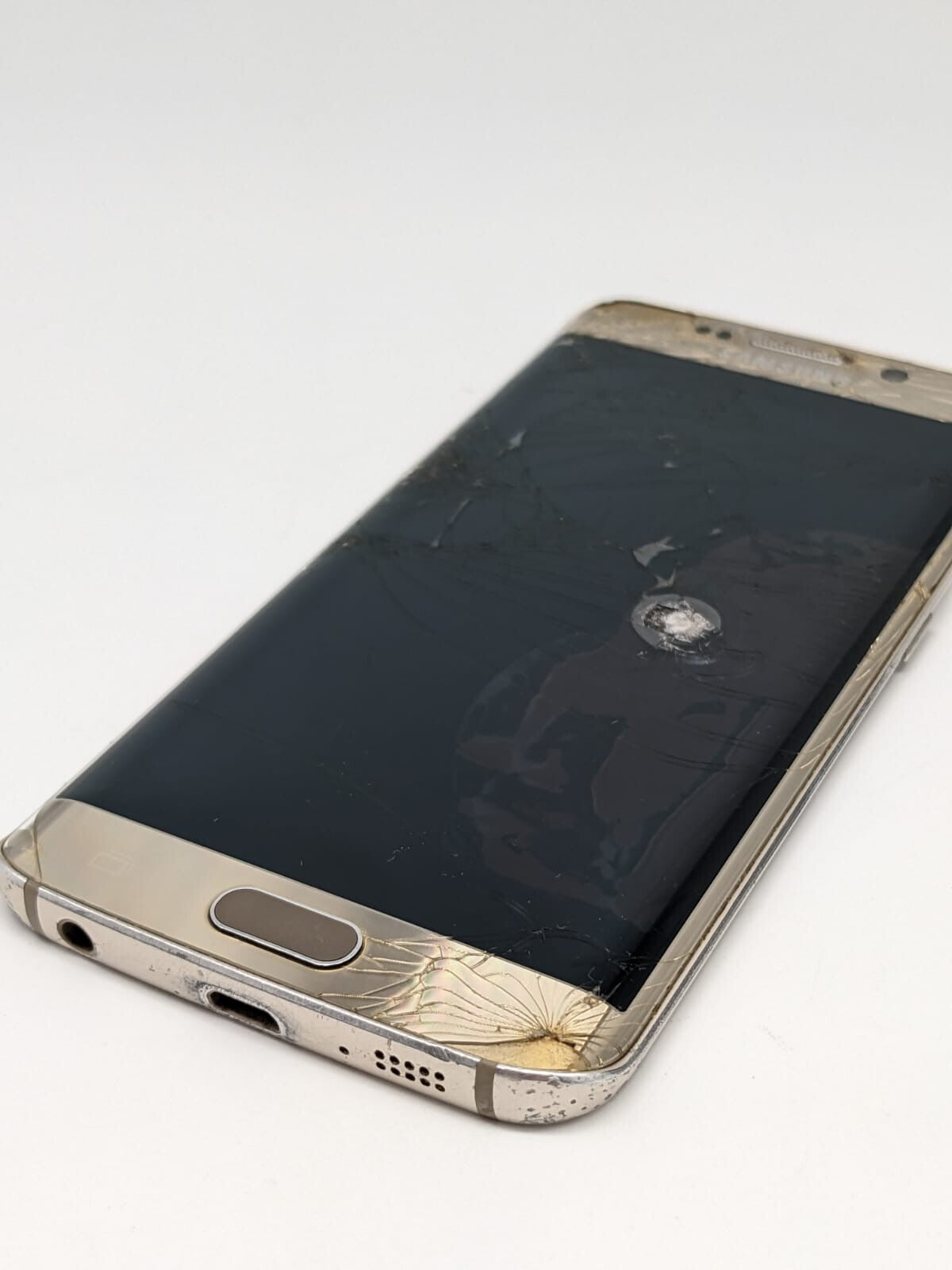 Samsung Galaxy S6 Edge Gold SM-G925F | LADEANSCHLUSS DEFEKT | UNGETESTET