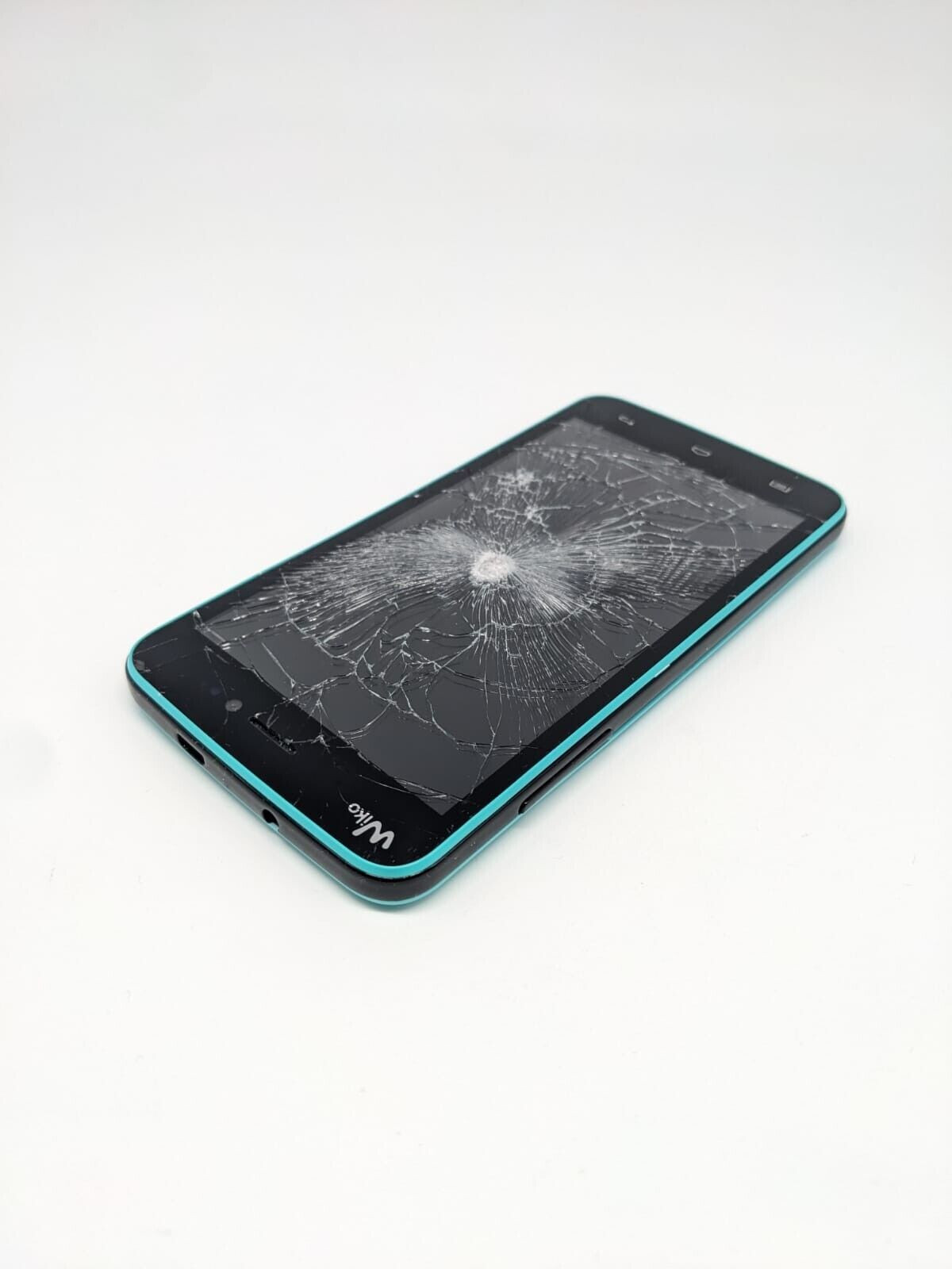 Wiko Lenny Türkis Dual Sim Smartphone | DISPLAYSCHADEN | STARTET | UNGETESTET