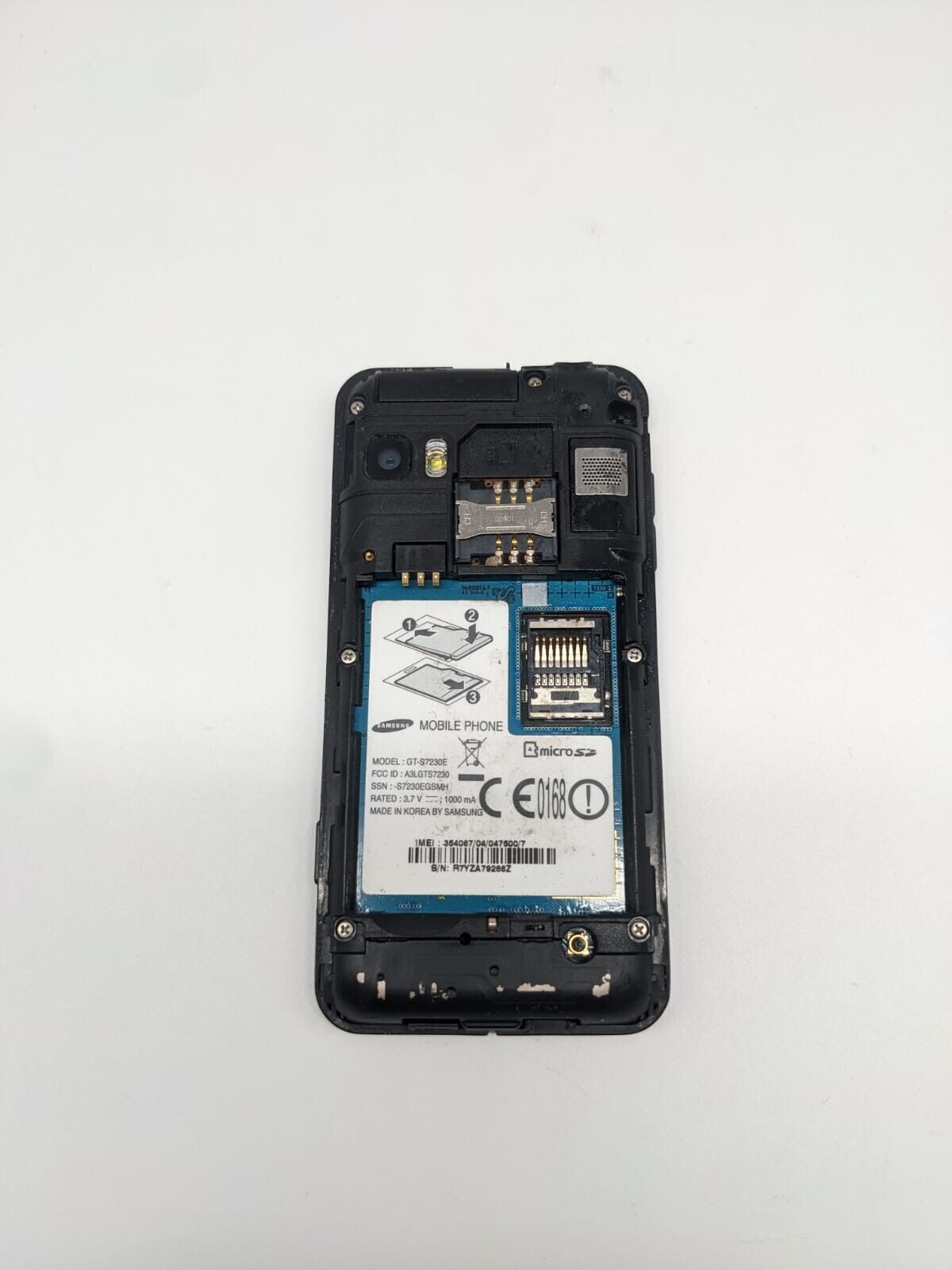 Samsung Wave 723 GT-S7230E Schwarz Smartphone | OHNE AKKU | OHNE SIMLOCK
