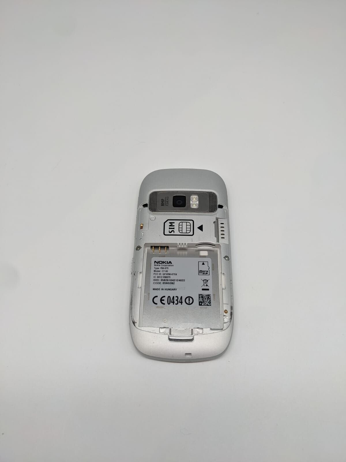 Nokia C7-00 RM-675 8GB Silber Handy Smartphone | LÄDT/STARTET NICHT