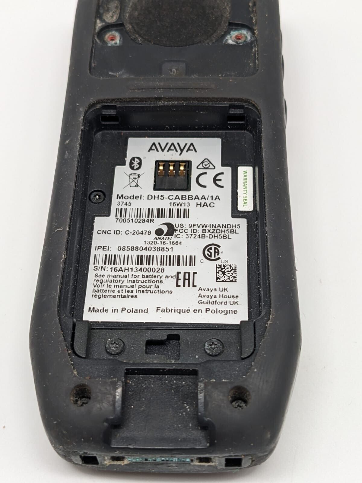 Avaya 3745  DH5-CABBAA/1A Schwarz | OHNE AKKU | UNGETESTET