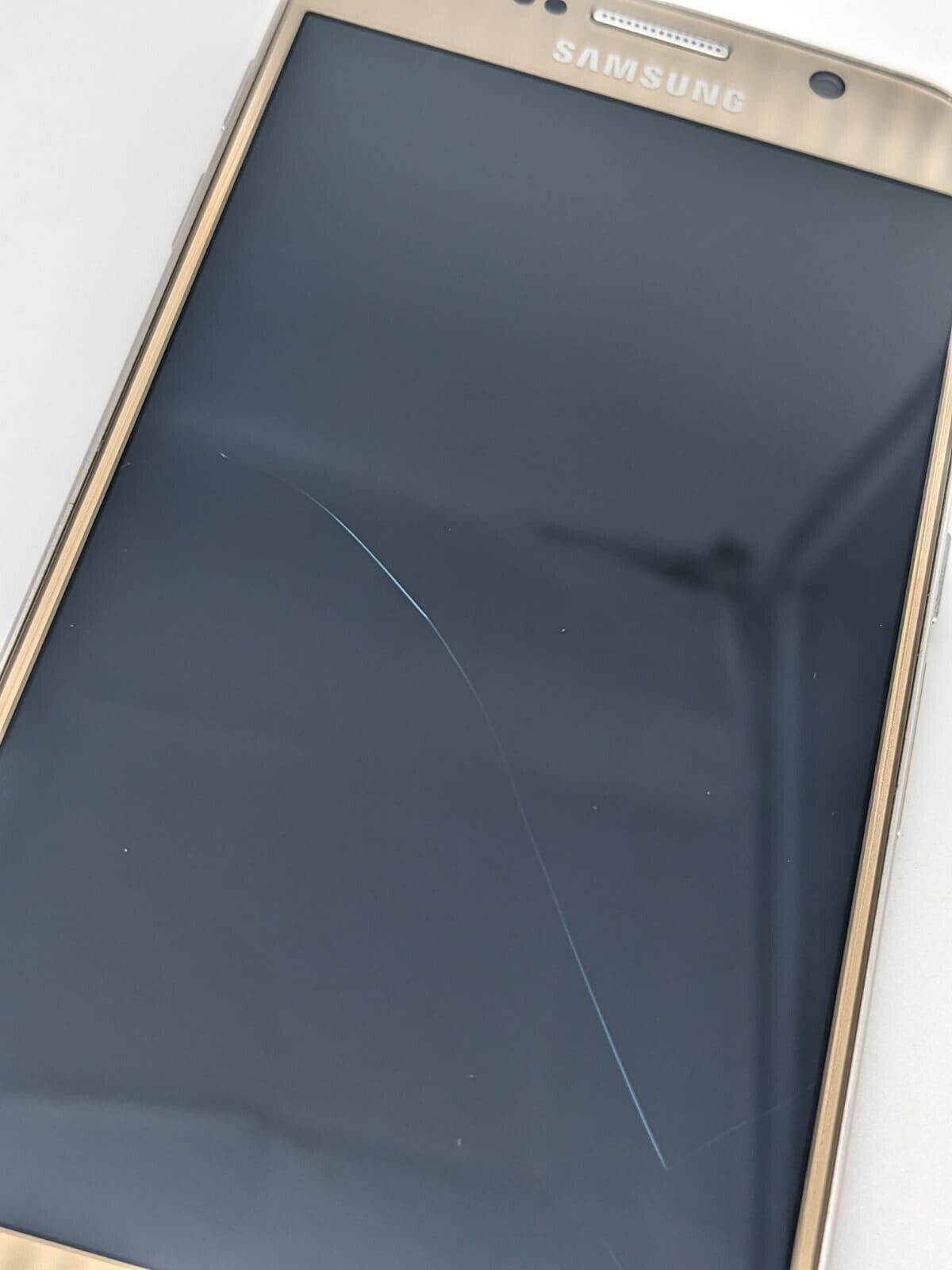 Samsung  Galaxy S6 SM-G920F Gold Smartphone Ersatzteile Bastler | DISPLAY DEFEKT