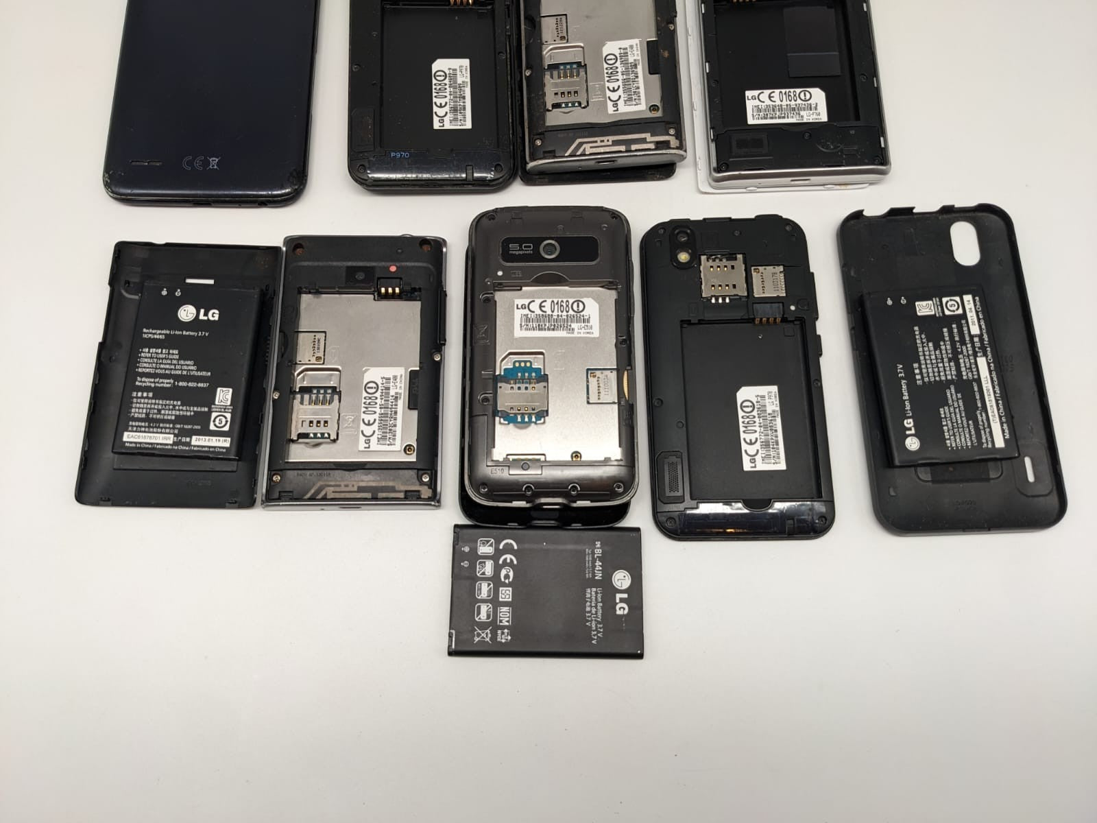 7x LG Smartphone Handy Konvolut Sammlung Posten | UNGETESTET