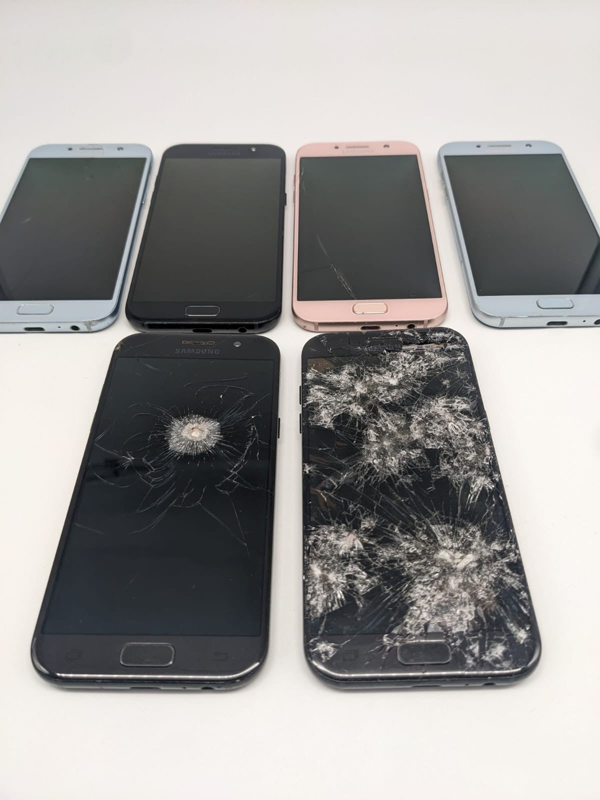 6x Samsung Galaxy A5 SM-A520F Teilespender Ersatzteile Konvolut Sammlung