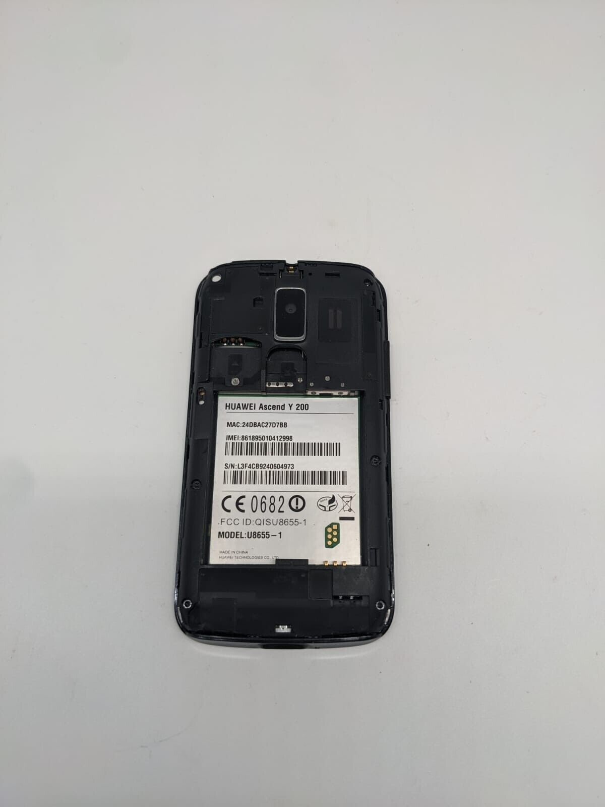 Huawei Ascend Y200 Schwarz  | OHNE AKKU | UNGETESTET