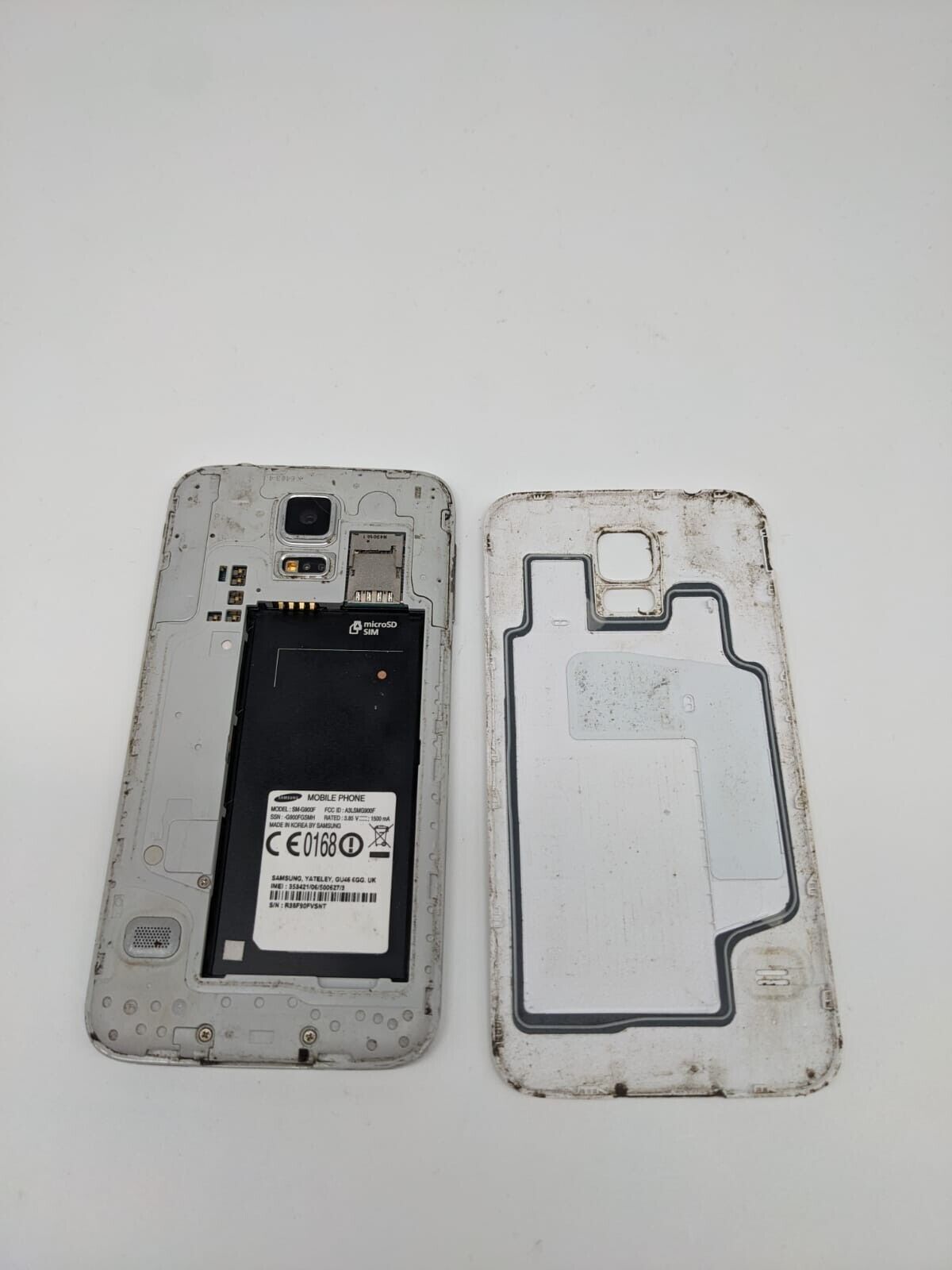 Samsung  Galaxy S5 SM-G900F Weiß Smartphone | POWERBUTTON DEFEKT #X5