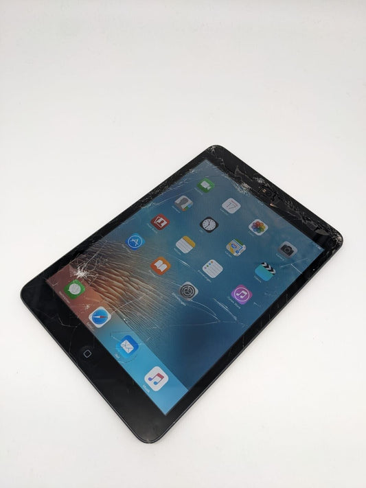 Apple iPad mini 1. Gen Schwarz 16GB A1432 | AKKUKAPAZITÄT 90% | DISPLAYRISSE #X6