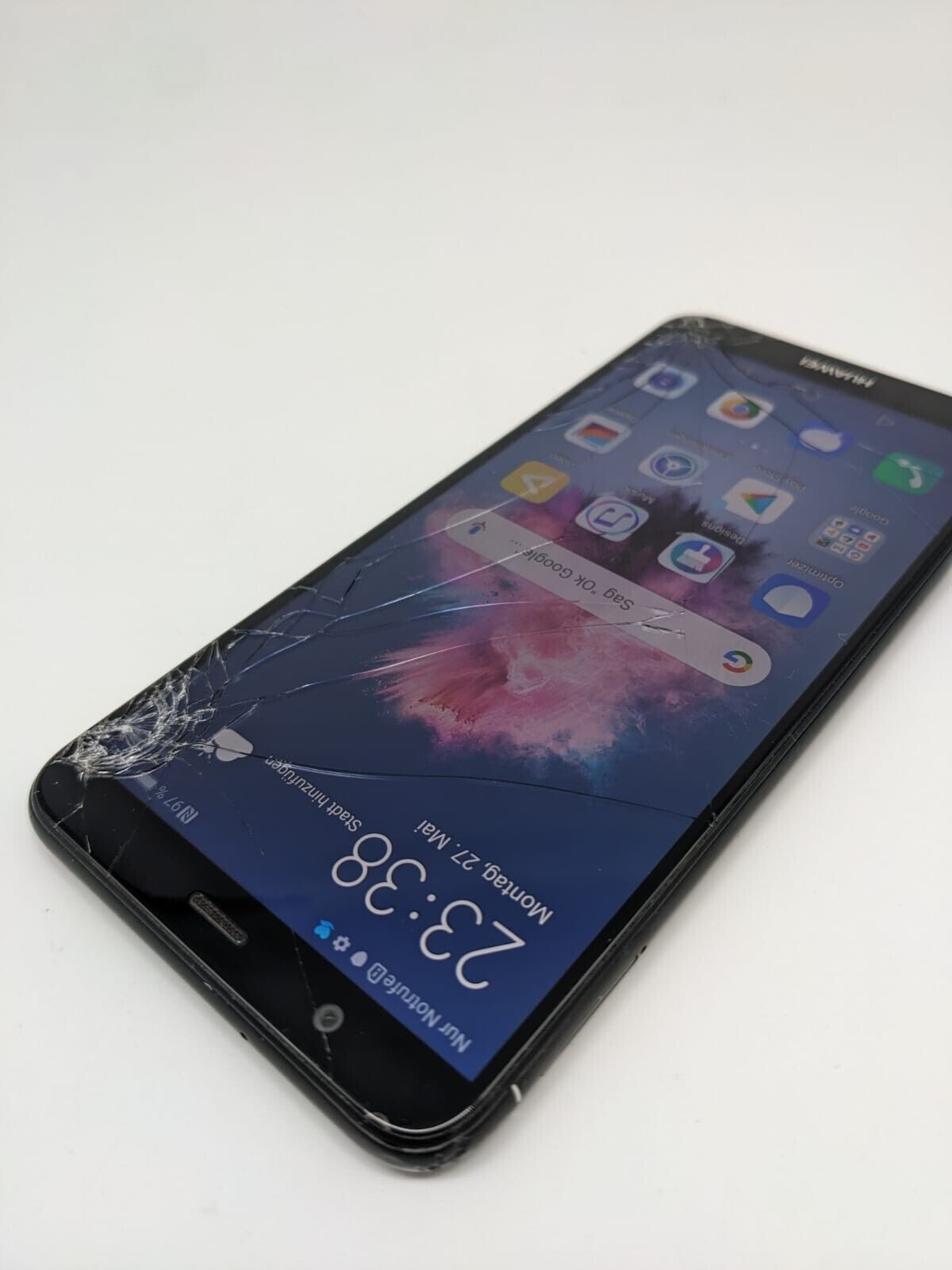 Huawei P Smart Schwarz FIG-LX1 Android | DISPLAY VOLL FUNKTIONSFÄHIG #X5