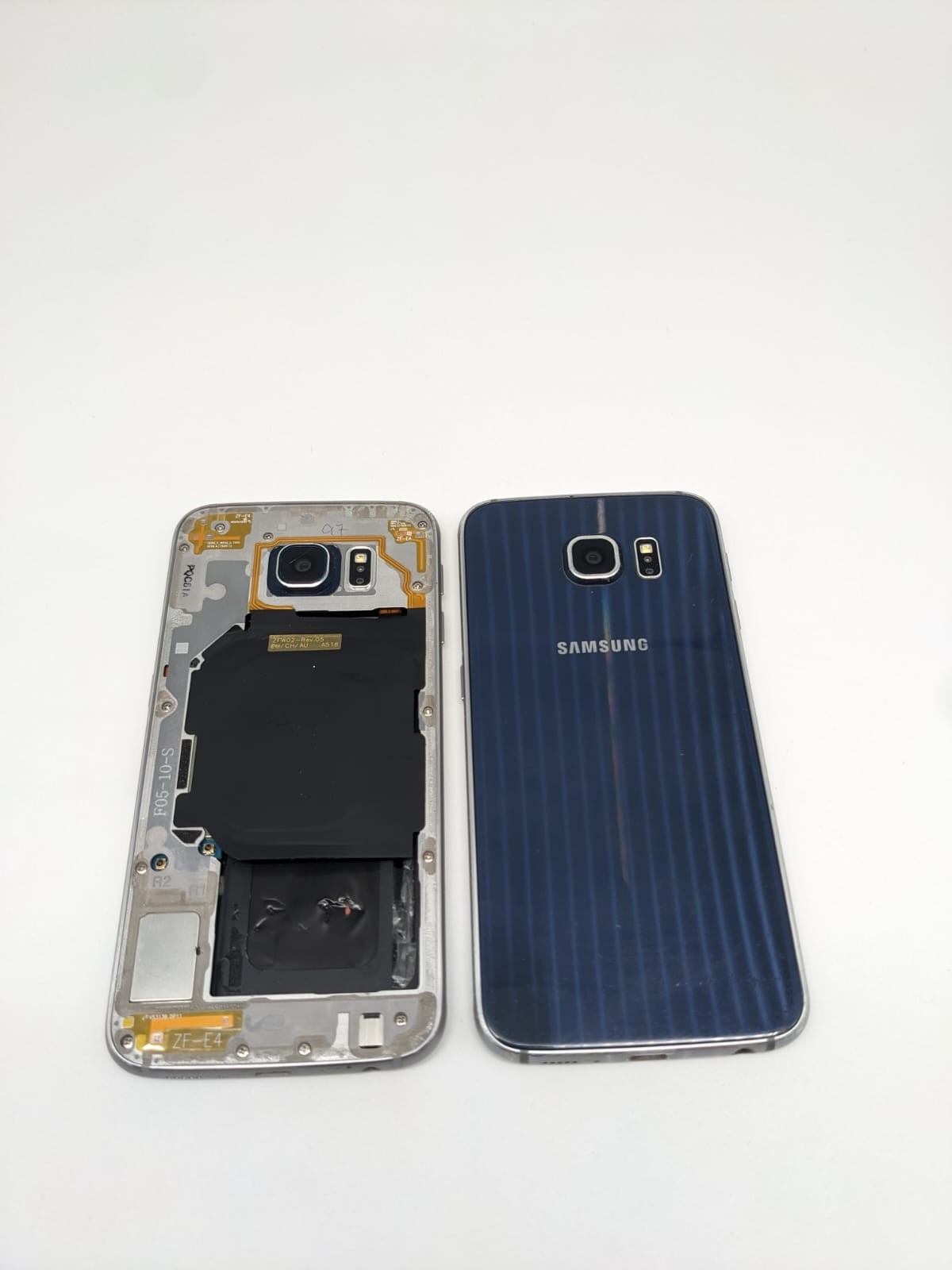 2x Samsung Galaxy S6 SM-G920F Blau Smartphone Ersatzteile Bastler | DEFEKT