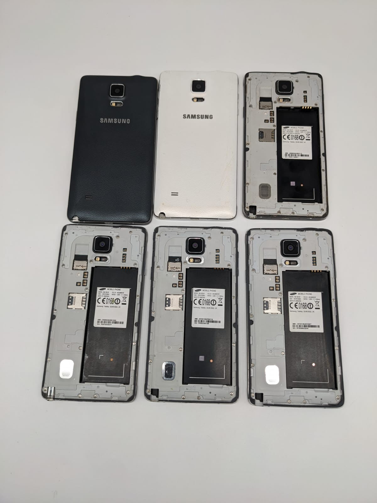 6x Samsung Galaxy Note 4 N910F Konvolut Sammlung Posten | LADEN /STARTEN NICHT