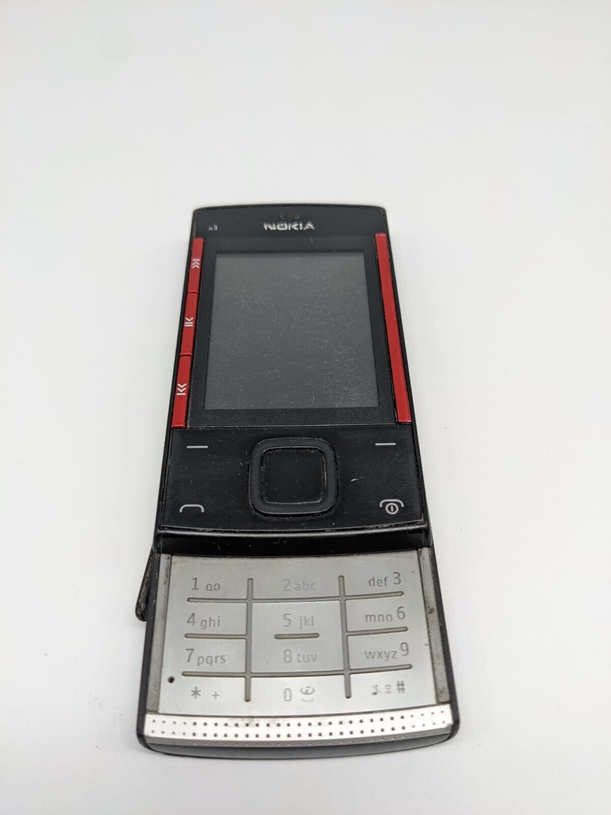 Nokia  X3-00 RM-540 Schwarz Rot Vintage Handy Retro LÄDT/STARTET NICHT S0074