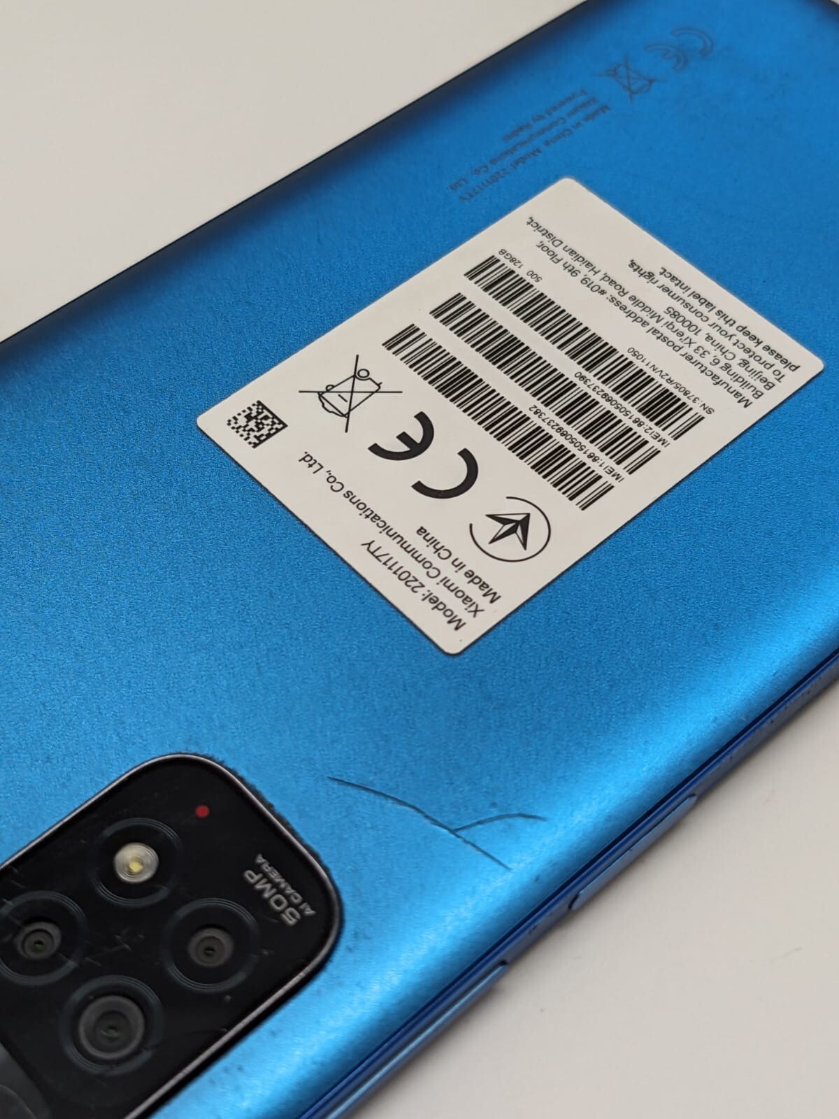Xiaomi Redmi Note 11E Pro Blau Teilespender Ersatzteile  | LÄDT/STARTET NICHT