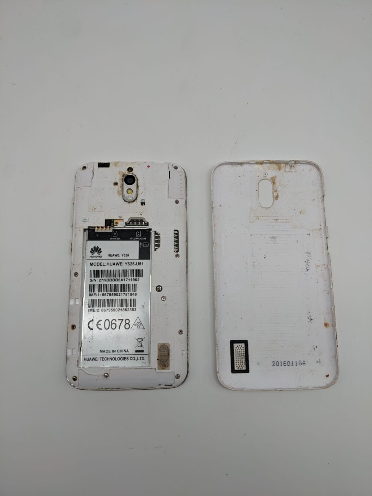 Huawei  Ascend Y625 Weiß Smartphone Android UNGETESTET 