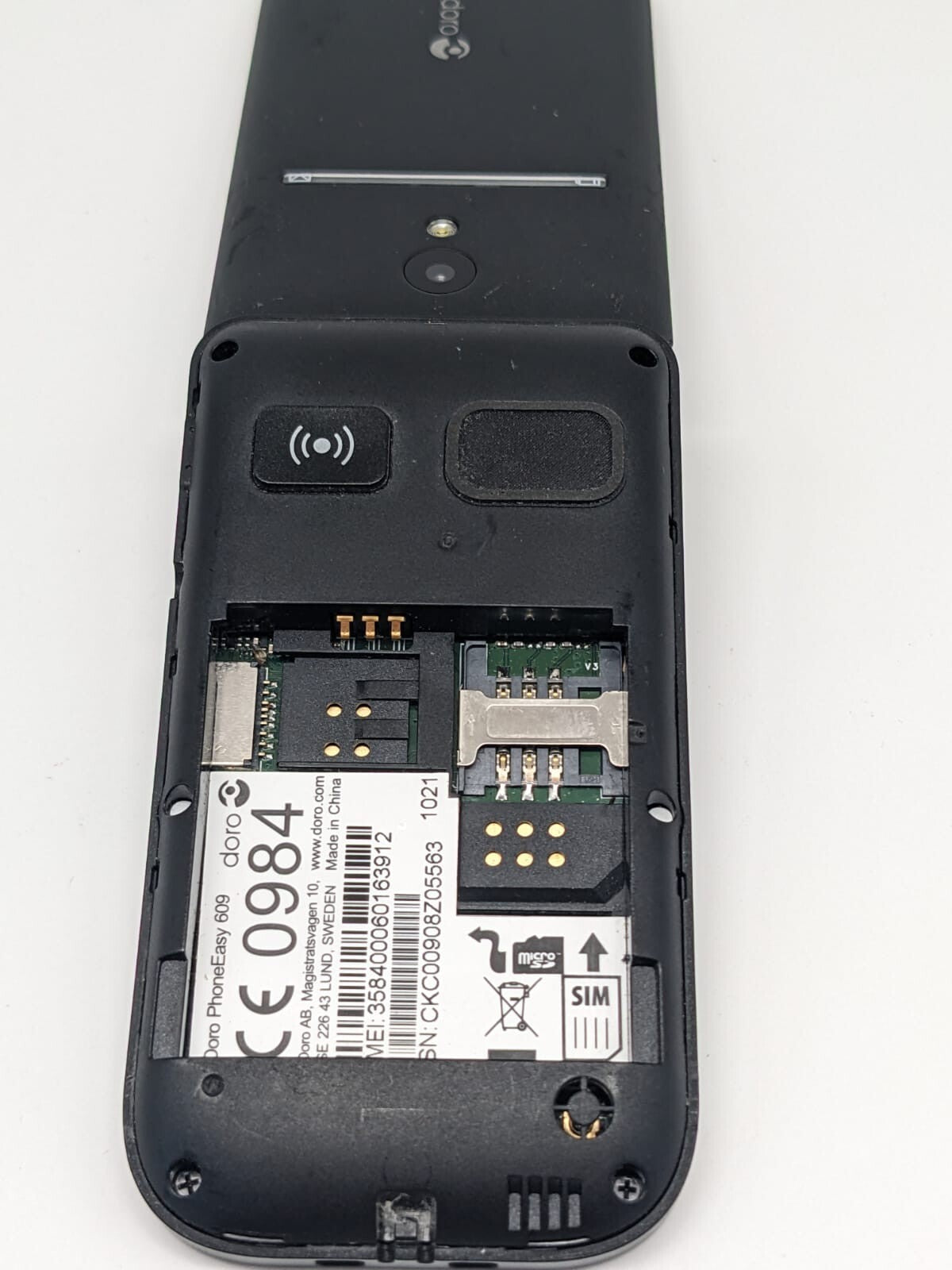Doro PhoneEasy 609 Seniorenhandy Schwarz | OHNE AKKU | TOP DISPLAY