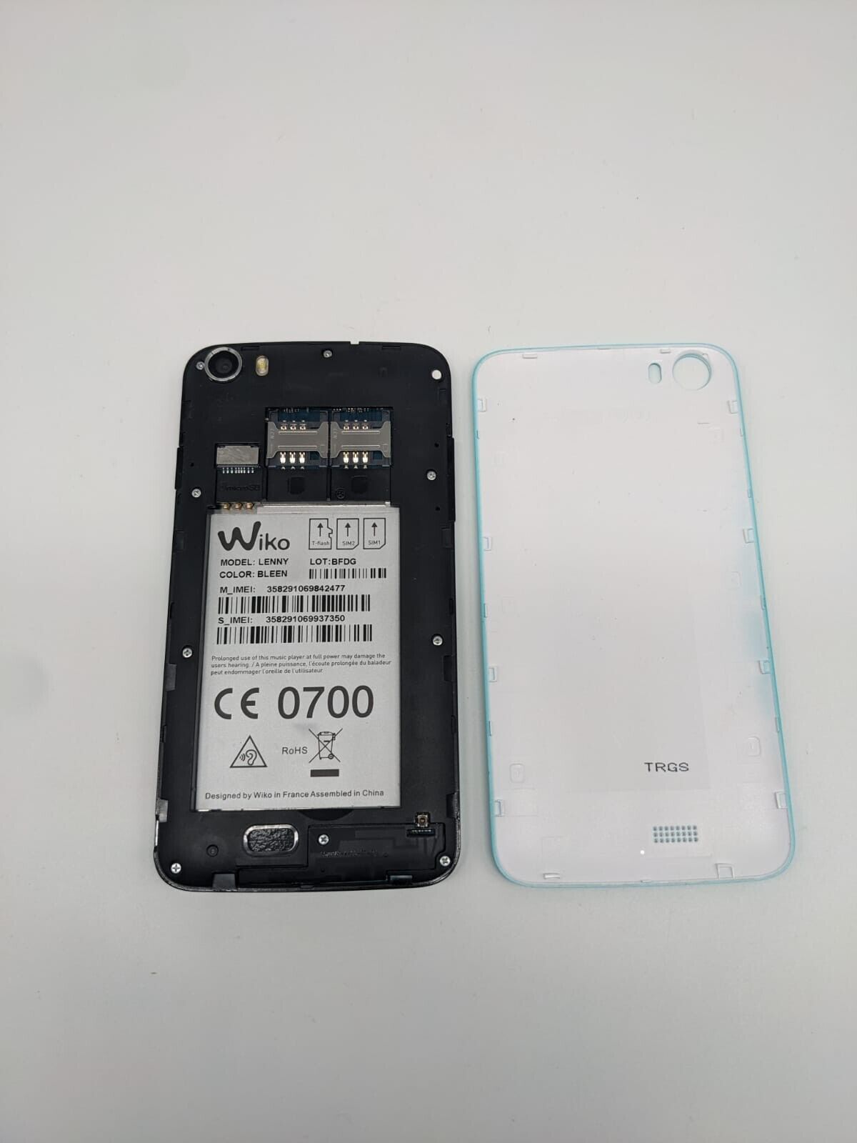 Wiko Lenny Türkis Dual Sim Smartphone | DISPLAYSCHADEN | STARTET | UNGETESTET