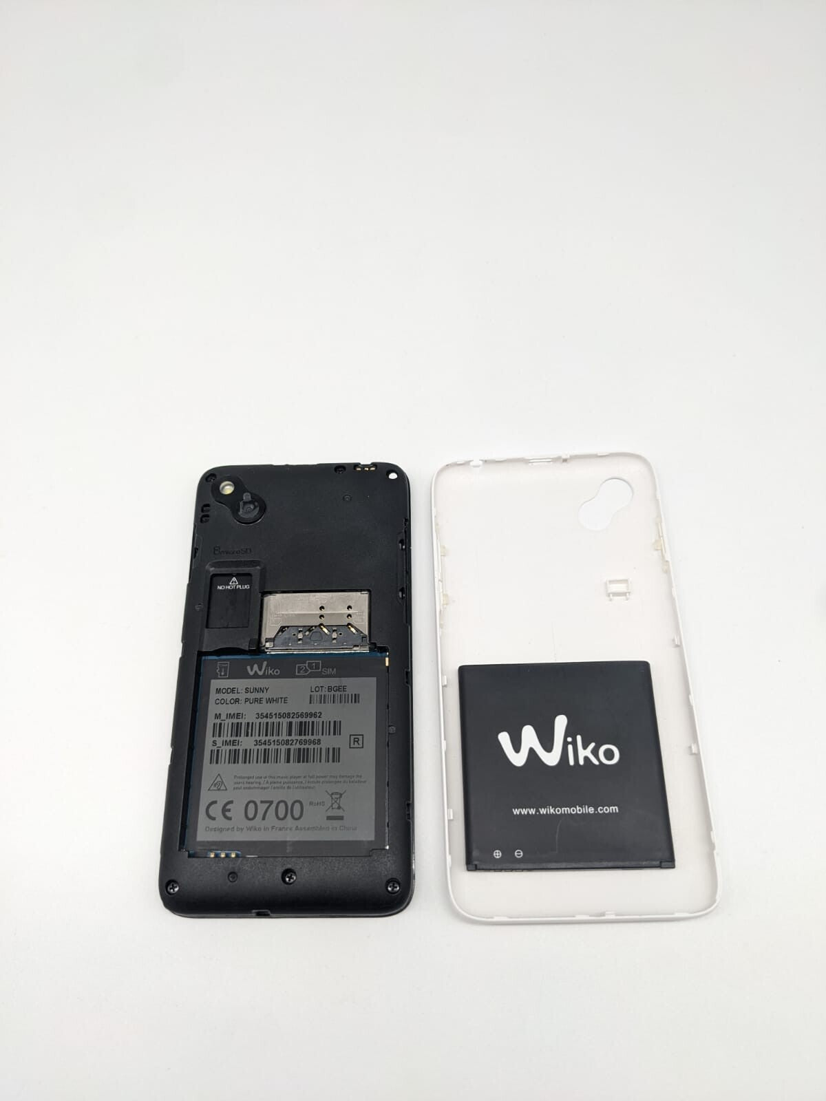 Wiko Sunny Schwarz/Weiß Smartphone 8GB | OHNE SIMLOCK