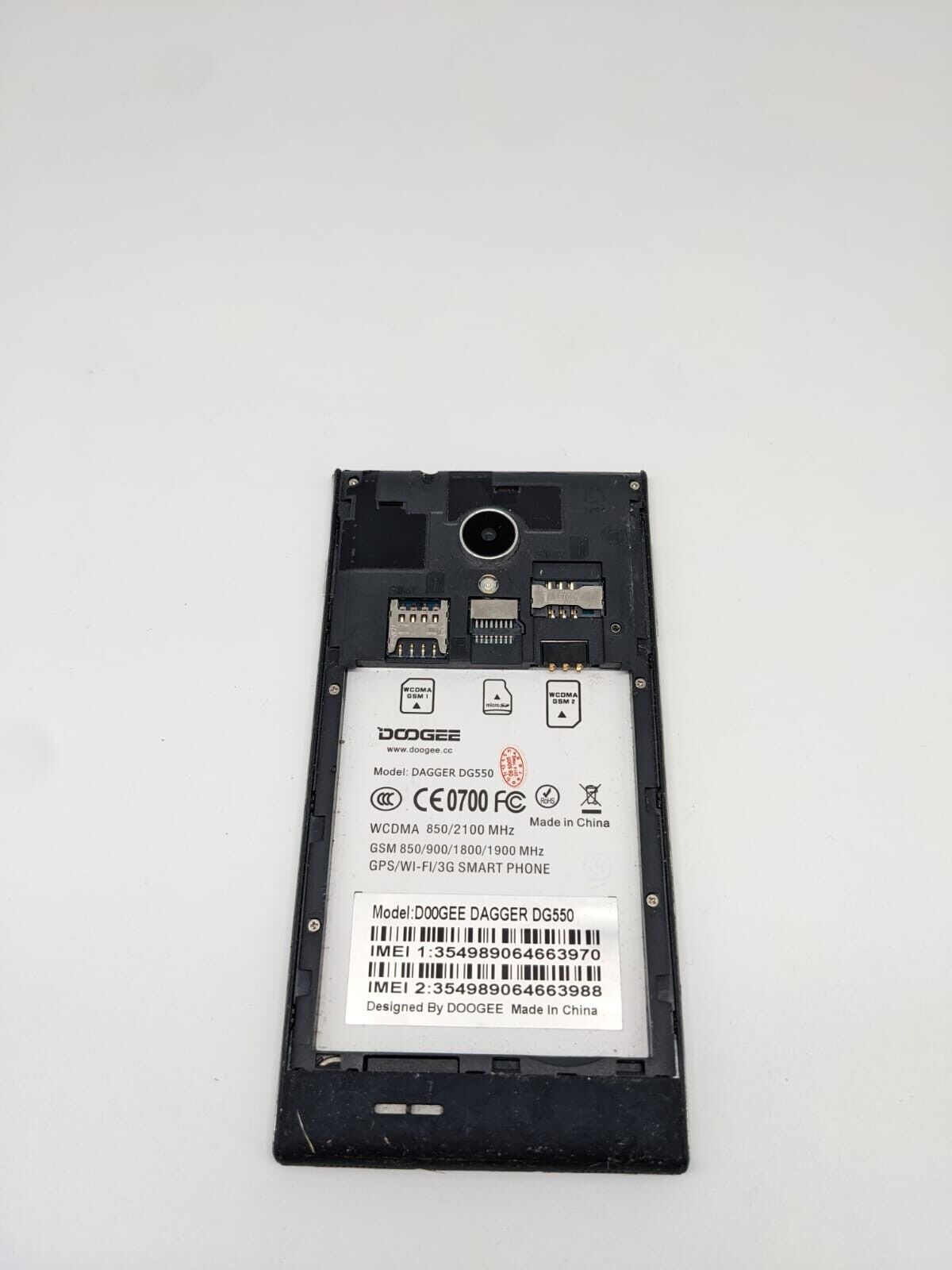 Doogee Dagger DG550 Schwarz Smartphone Teilespender Ersatzteile | UNGETESTET