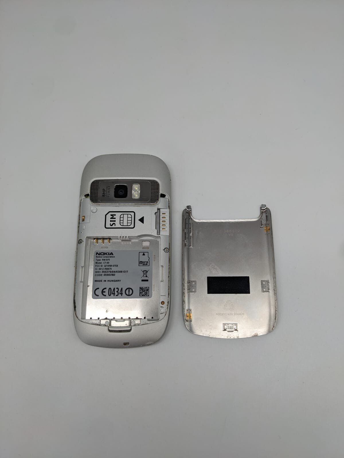 Nokia C7-00 RM-675 8GB Silber Handy Smartphone | SIMSLOT-DEFEKT