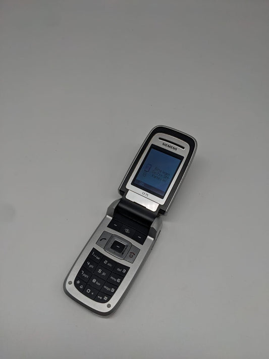 Siemens CF75 Klapphandy Schwarz Silber | OHNE AKKU | OHNE SIMLOCK | FUNKTIONIERT