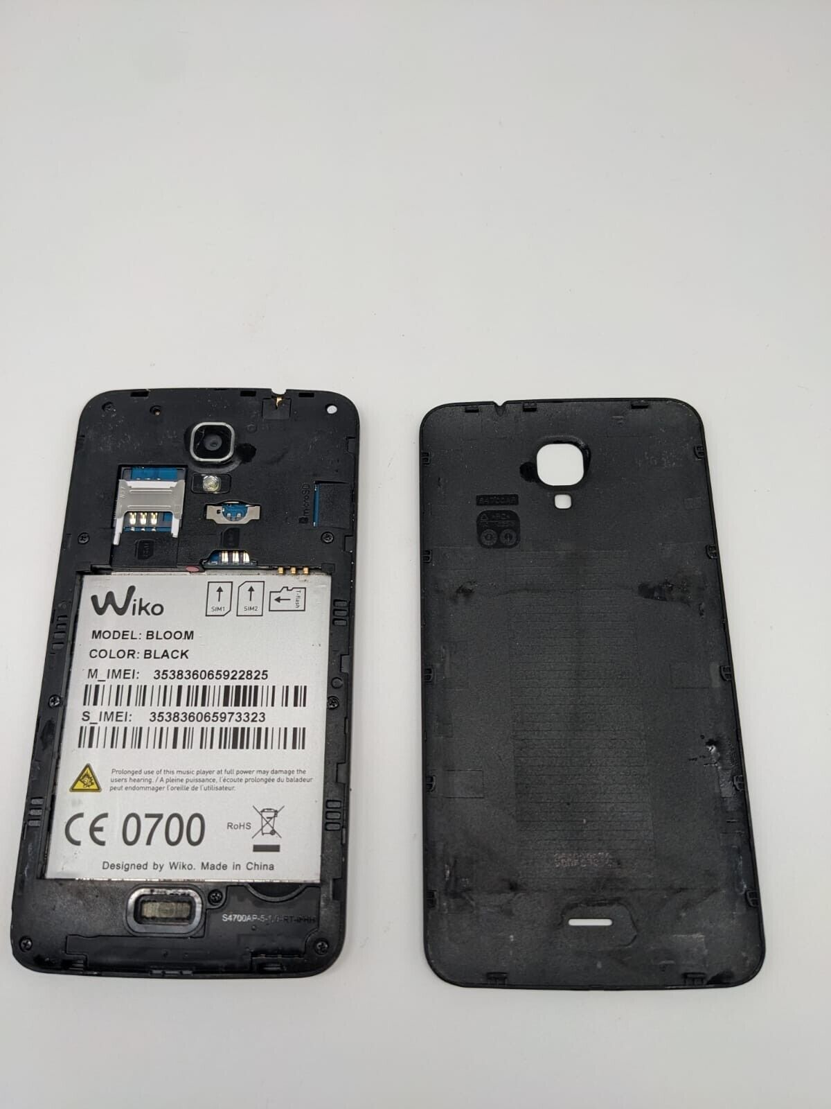 Wiko Bloom Schwarz Smartphone Dual Sim | BOOTLOOP | OHNE AKKU