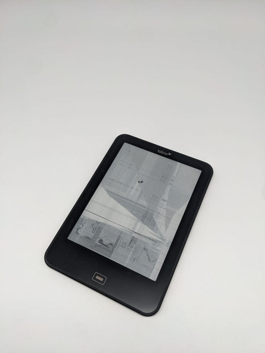 Tolino Vision 2 Ebook Schwarz Ersatzteile | STARTET, JEDOCH DISPLAY DEFEKT