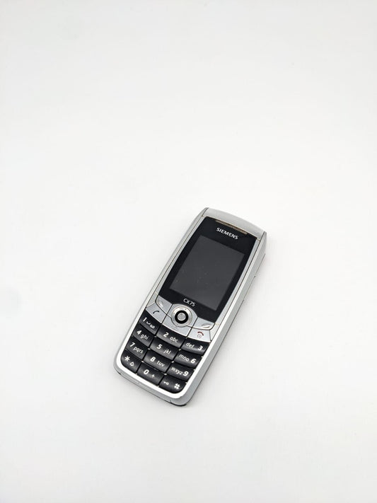 Siemens CX75 Silber Schwarz Handy | OHNE AKKU | OHNE SIMLOCK