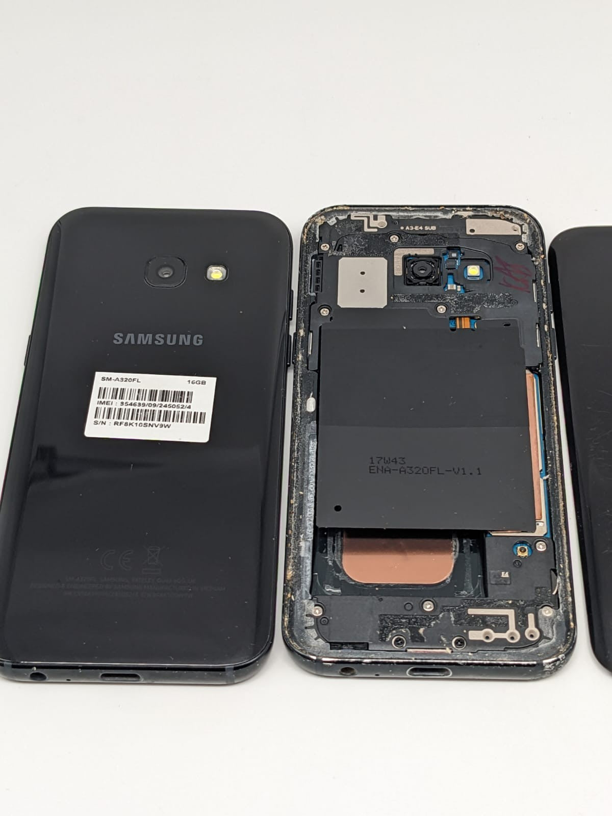 3x Samsung Galaxy A3 2017 SM-A320FL Konvolut Sammlung Posten | DEFEKT