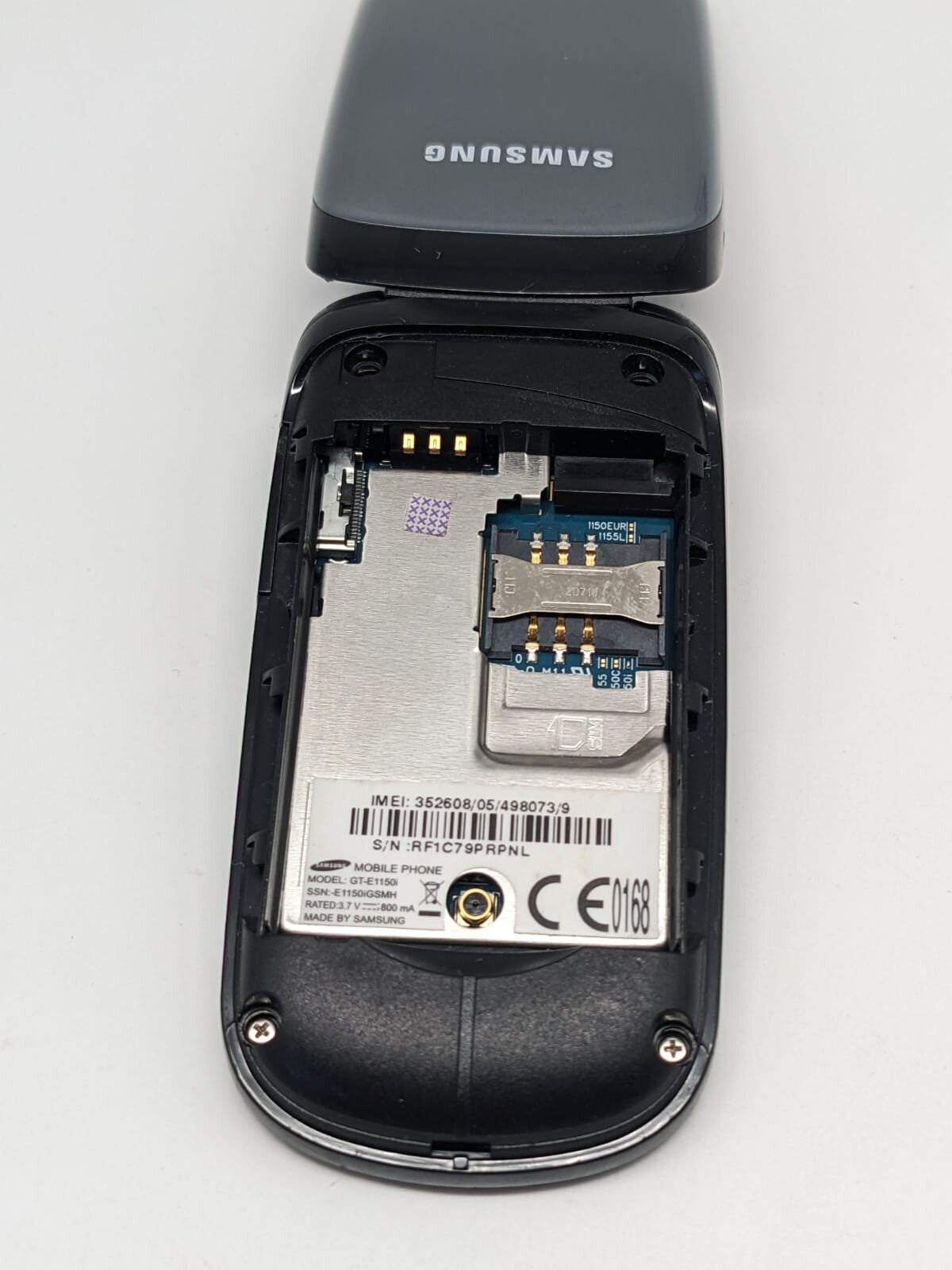 Samsung GT-E1150i Grau Handy Klapphandy | OHNE AKKU | OHNE SIMLOCK | TOP DISPLAY