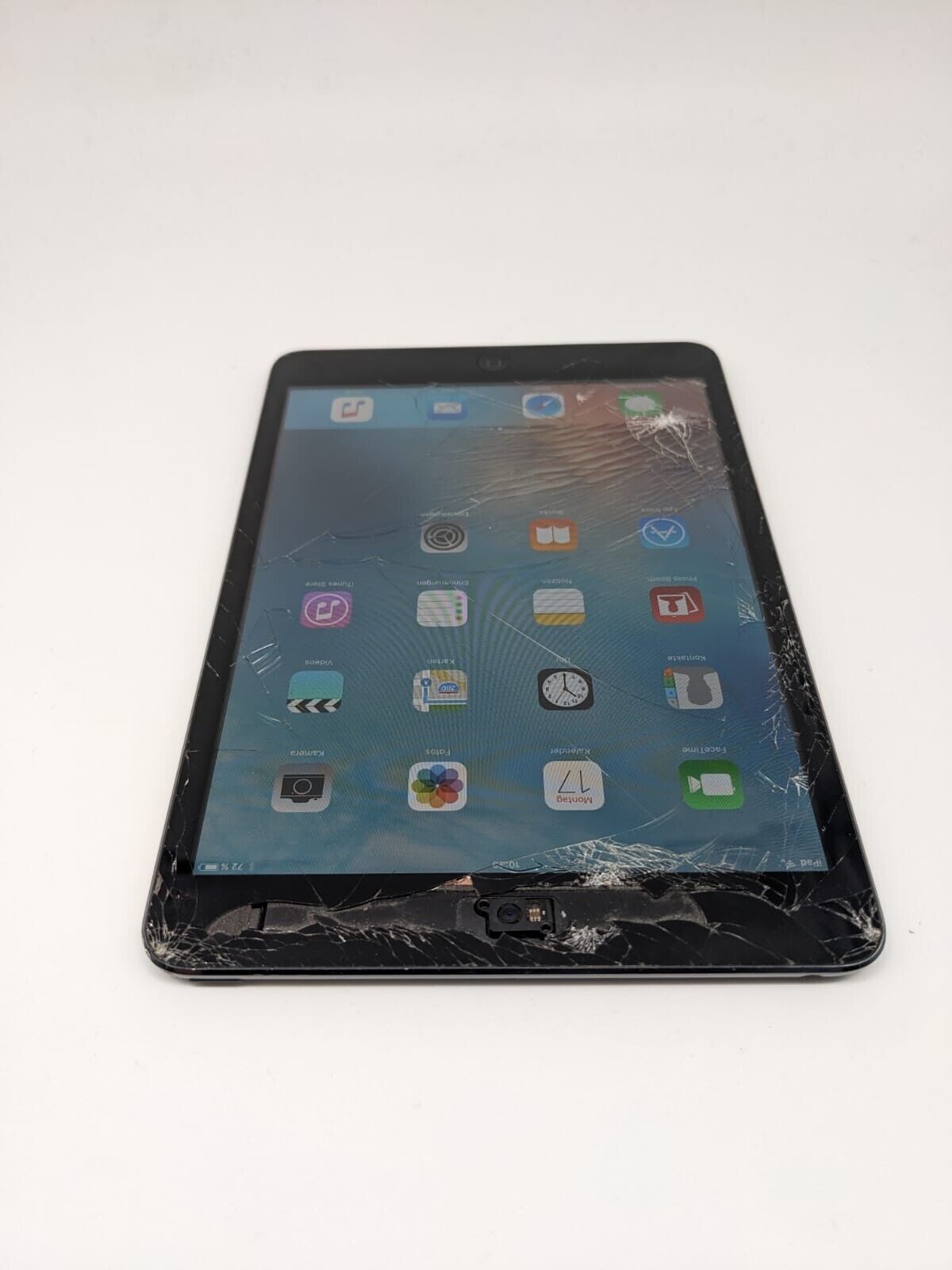 Apple iPad mini 1. Gen Schwarz 16GB A1432 | AKKUKAPAZITÄT 90% | DISPLAYRISSE #X6