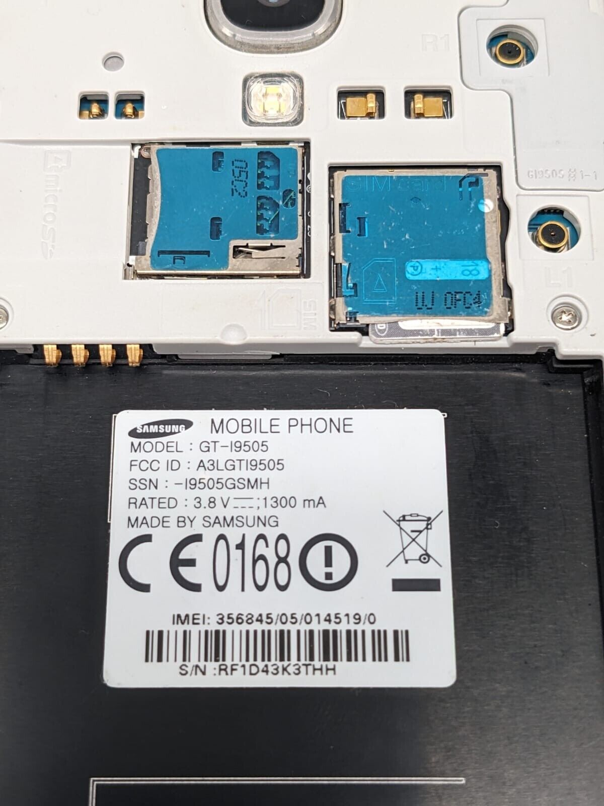 Samsung Galaxy S4 16GB Weiß Smartphone | OHNE AKKU | OHNE SIMLOCK