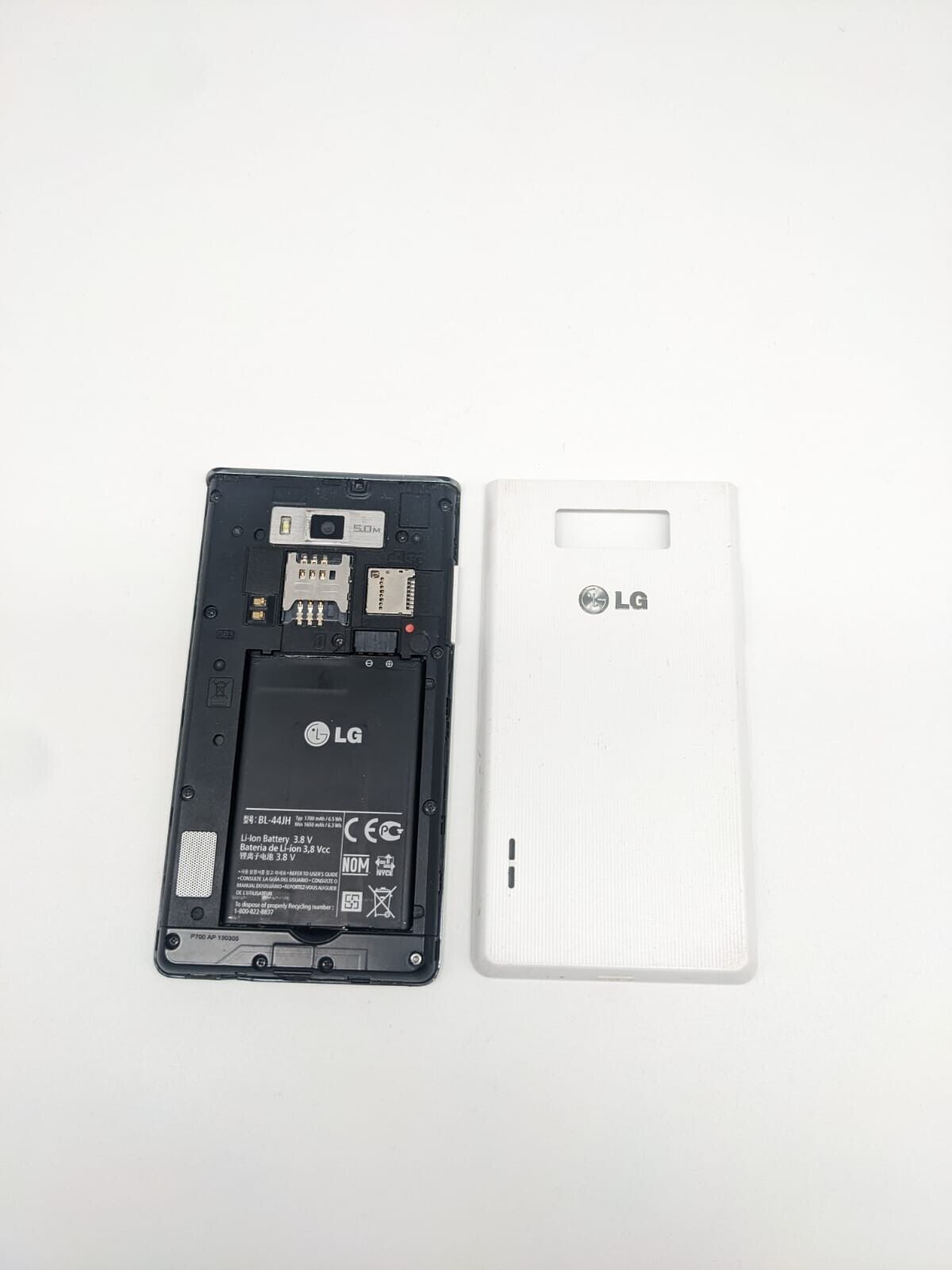 LG P700 Optimus L7 Weiß Teilespender Ersatzteile | LÄDT/STARTET NICHT